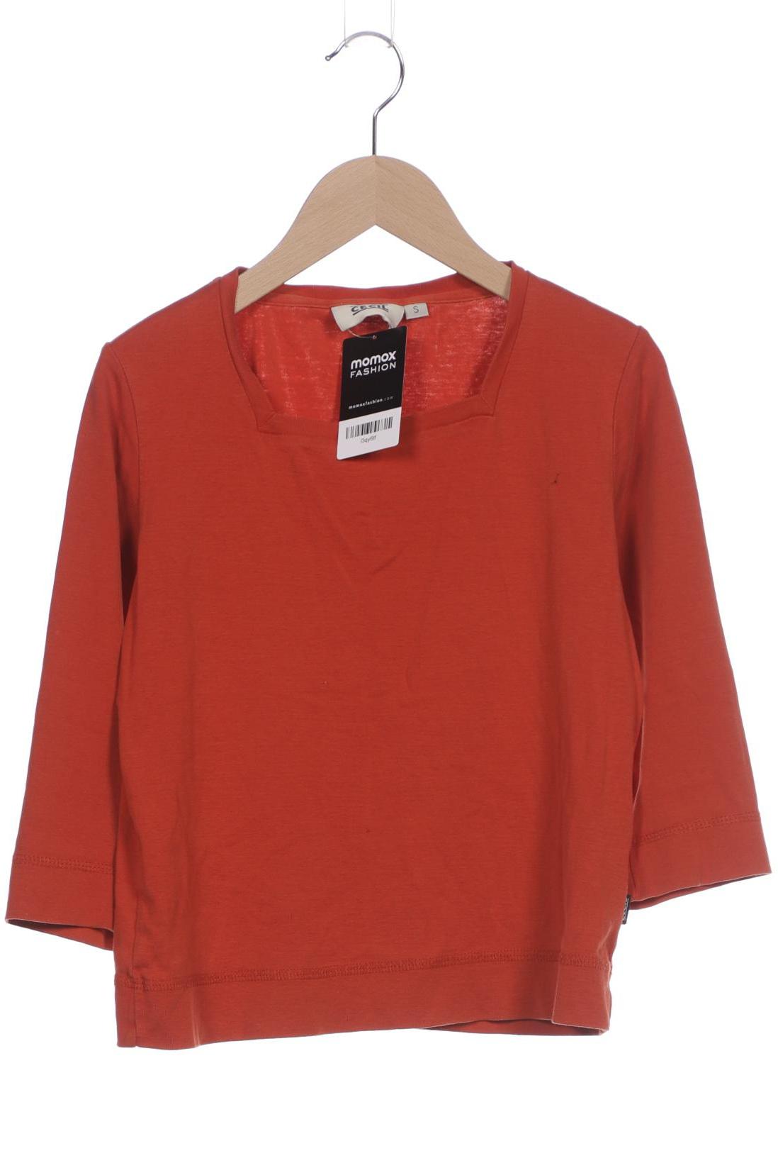 

Cecil Damen Langarmshirt, orange, Gr. 36