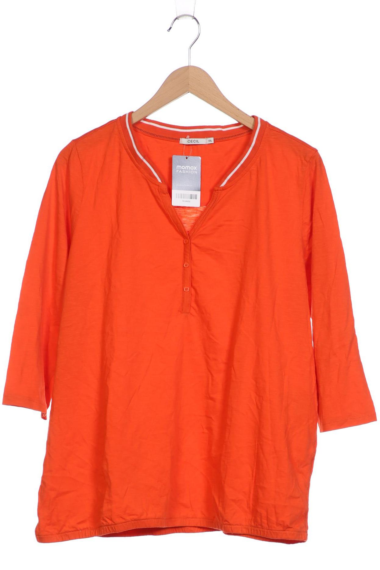 

Cecil Damen Langarmshirt, orange, Gr. 46