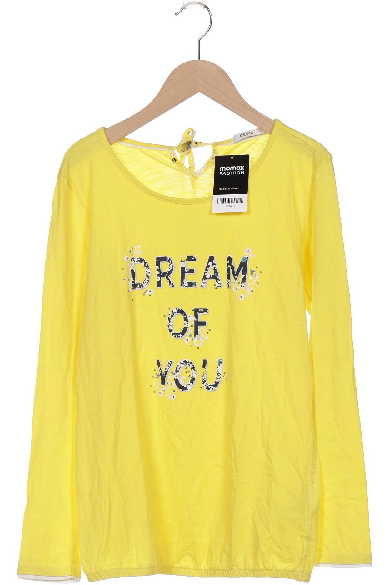 

Cecil Damen Langarmshirt, gelb, Gr. 36