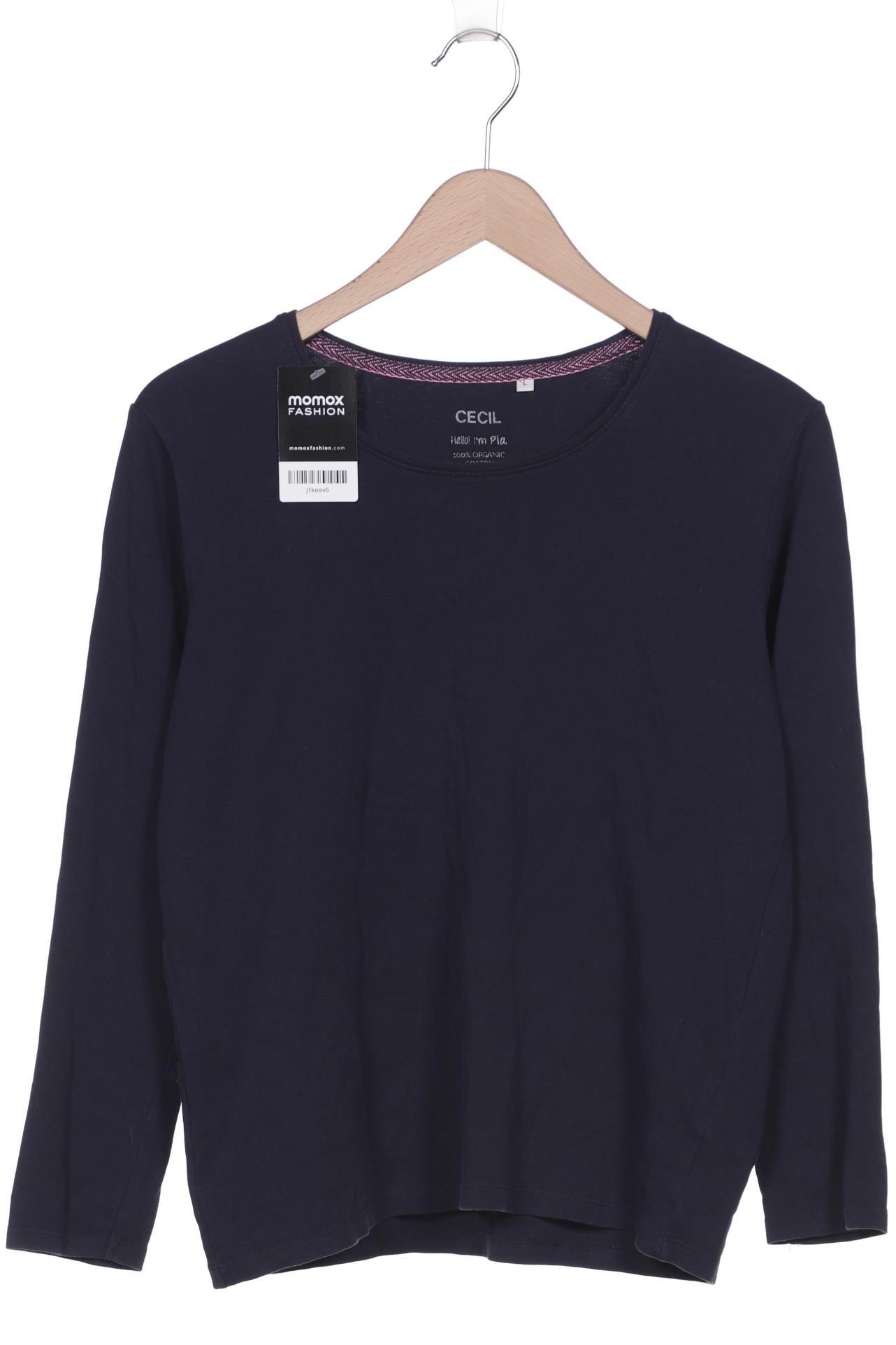 

Cecil Damen Langarmshirt, marineblau, Gr. 42