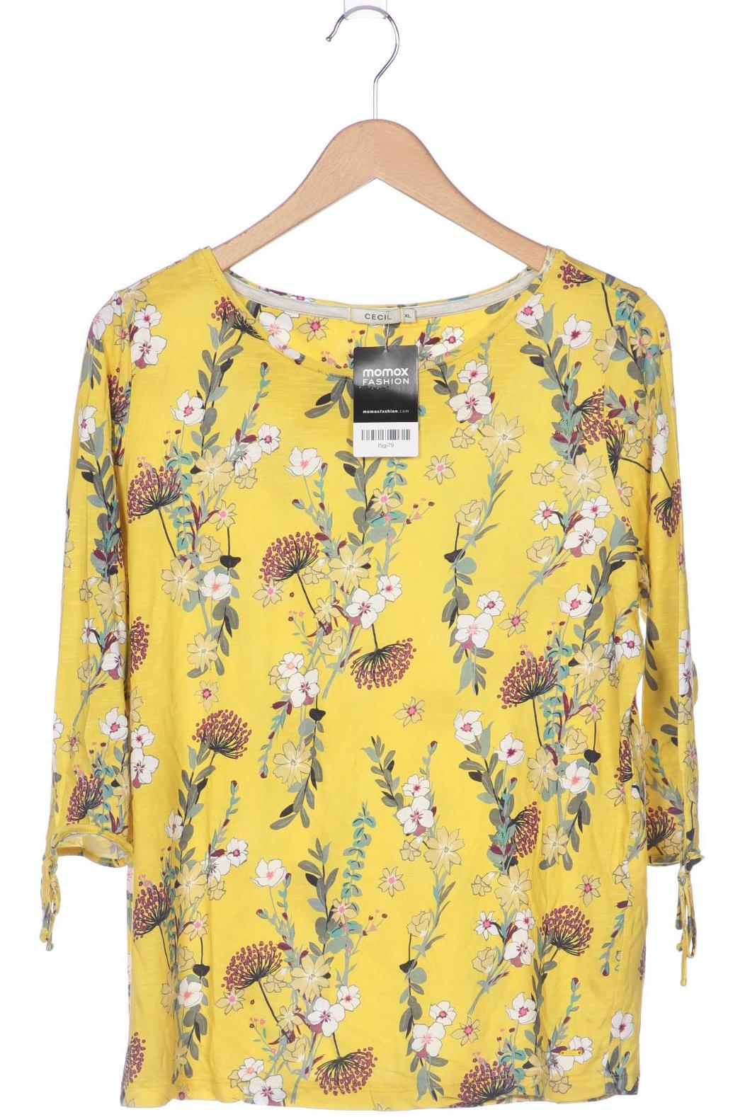 

Cecil Damen Langarmshirt, gelb, Gr. 44