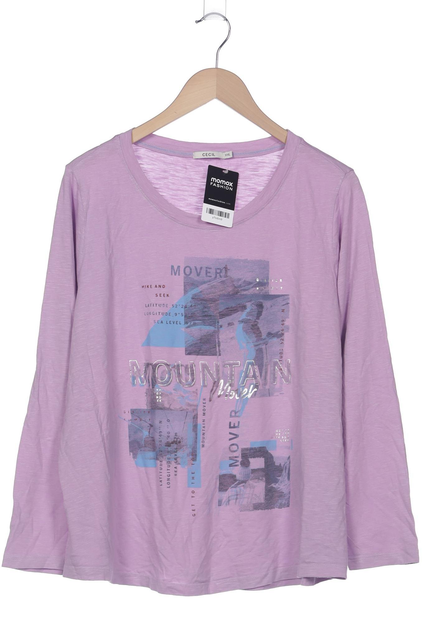 

Cecil Damen Langarmshirt, flieder, Gr. 46