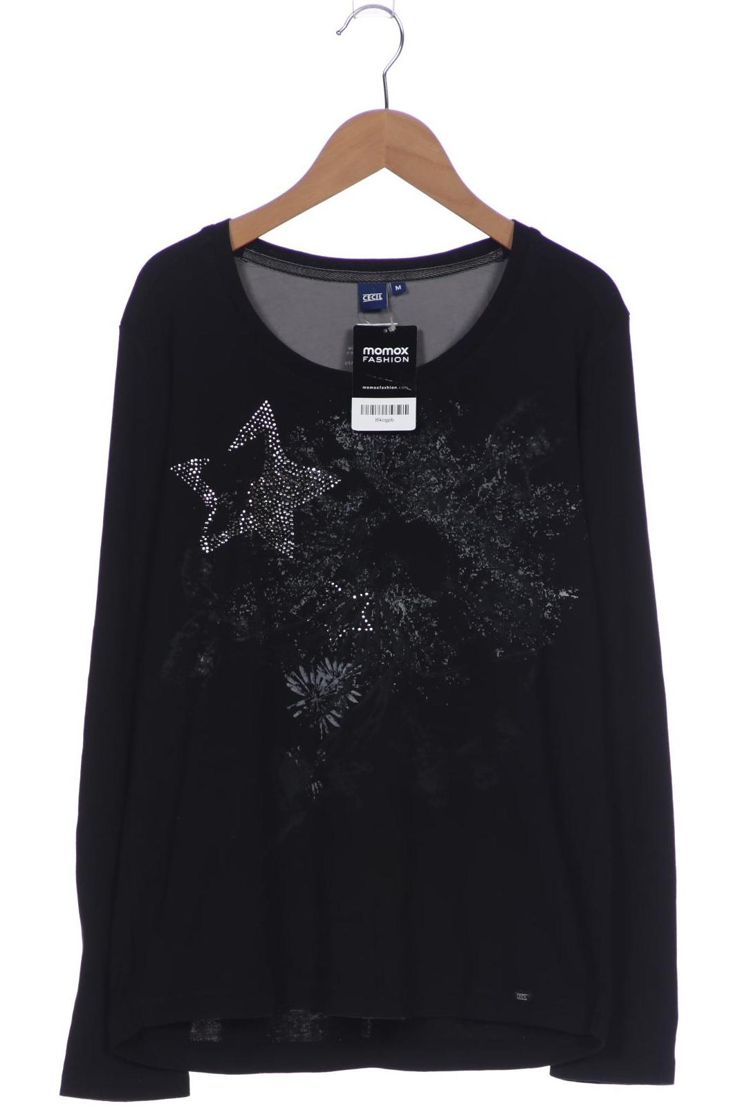 

Cecil Damen Langarmshirt, schwarz, Gr. 38