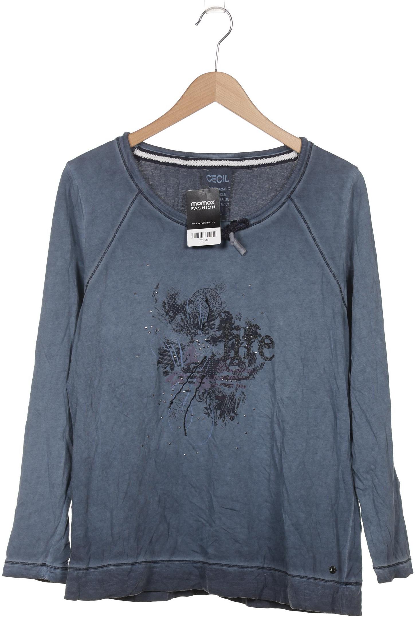 

Cecil Damen Langarmshirt, blau, Gr. 44