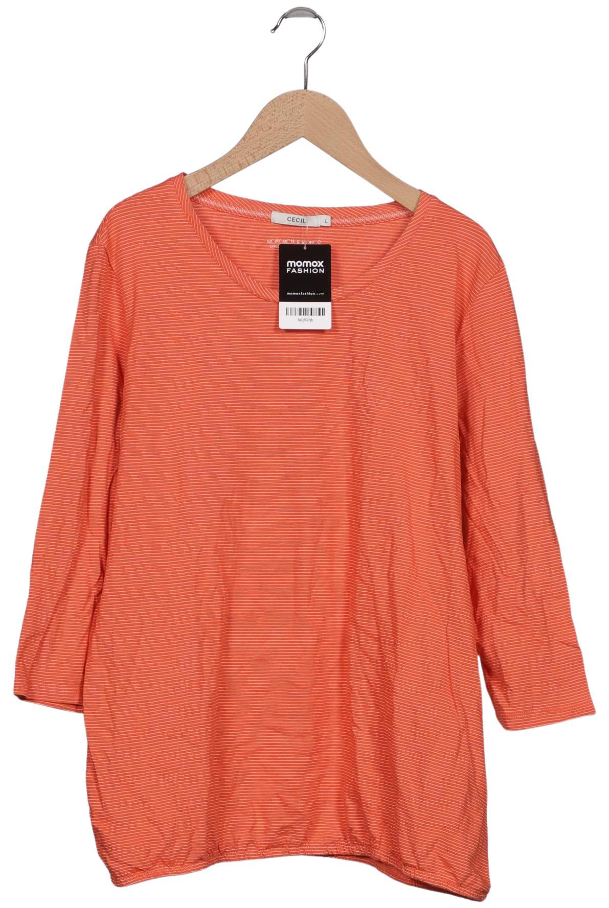 

Cecil Damen Langarmshirt, orange, Gr. 42