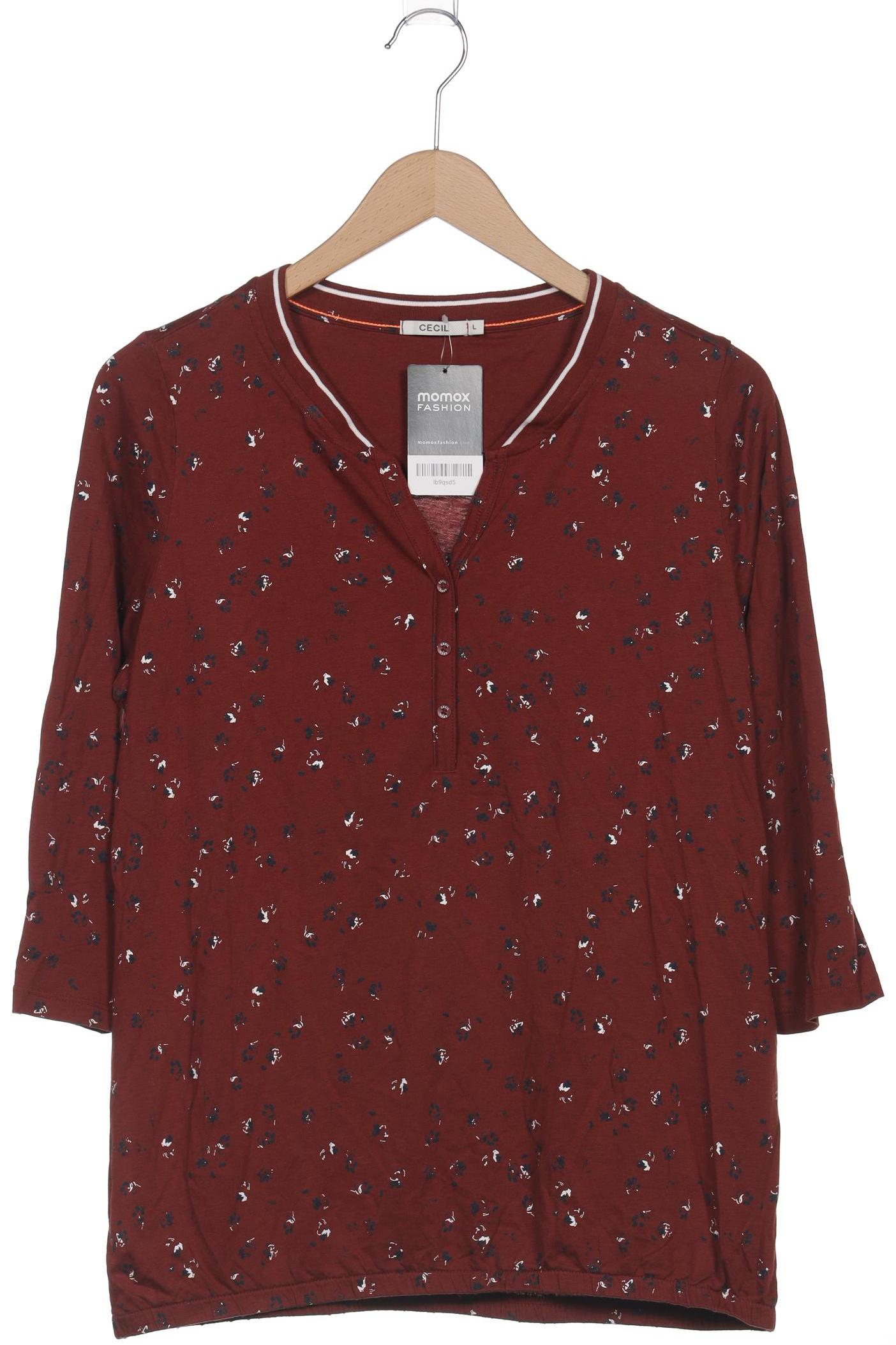 

Cecil Damen Langarmshirt, rot, Gr. 42