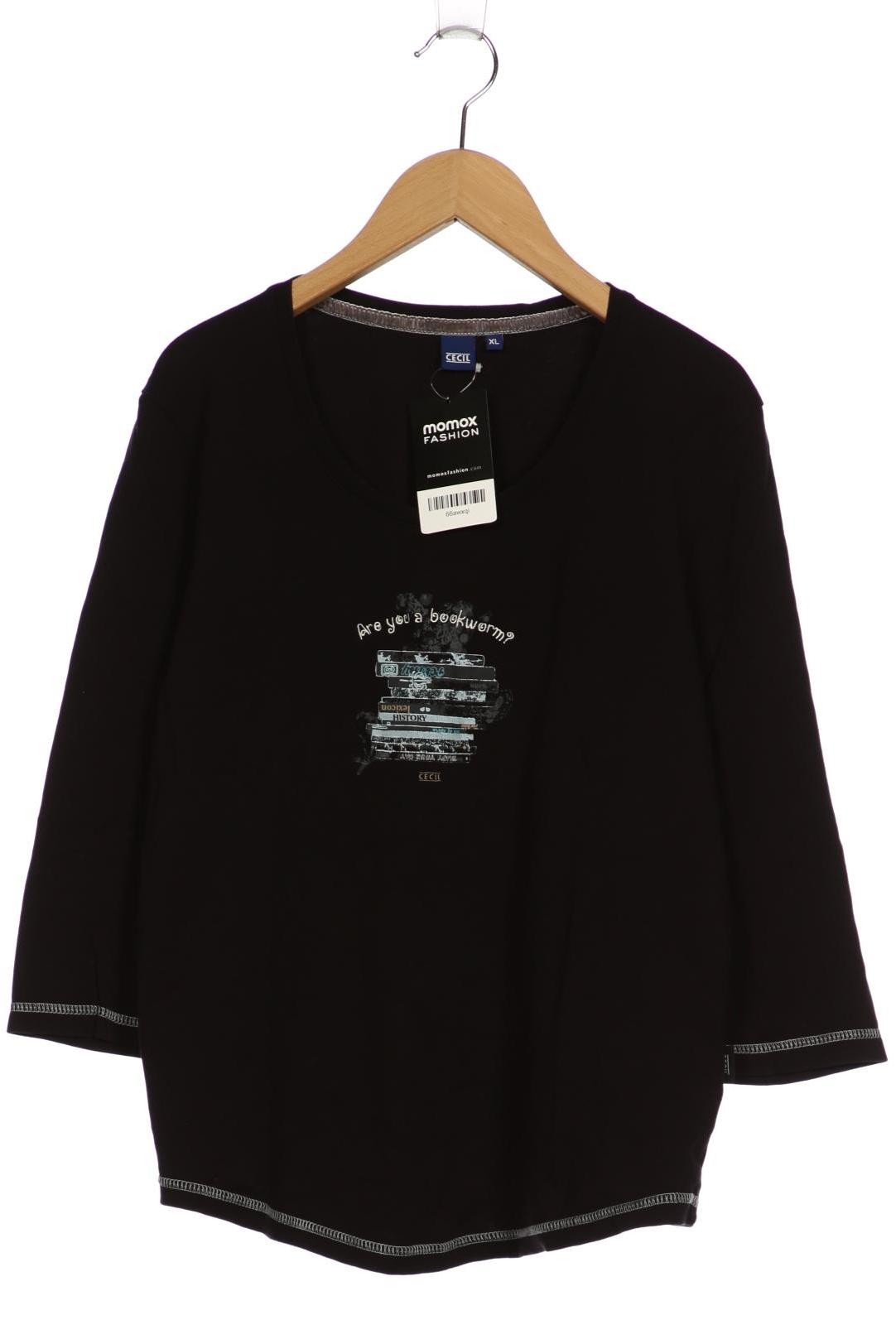 

Cecil Damen Langarmshirt, schwarz, Gr. 44