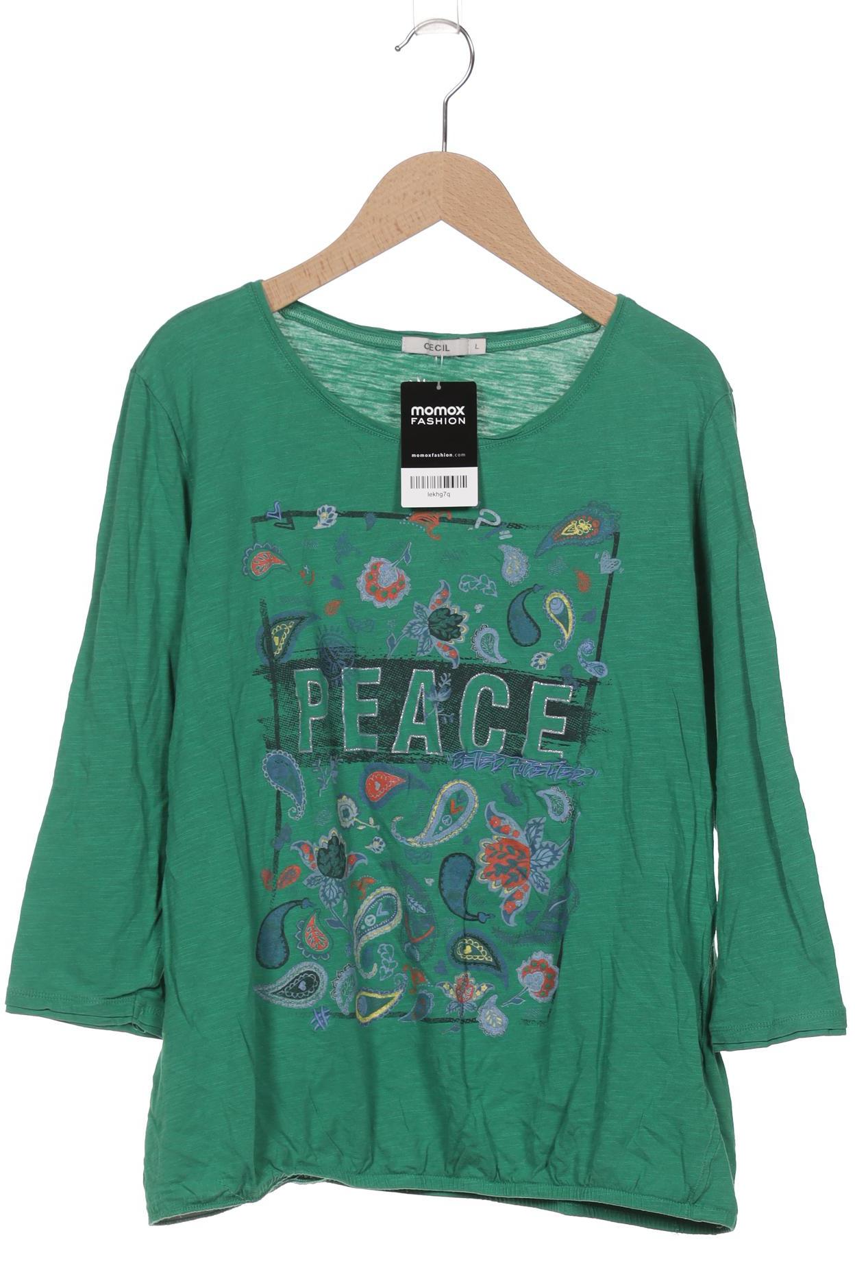 

Cecil Damen Langarmshirt, grün, Gr. 42