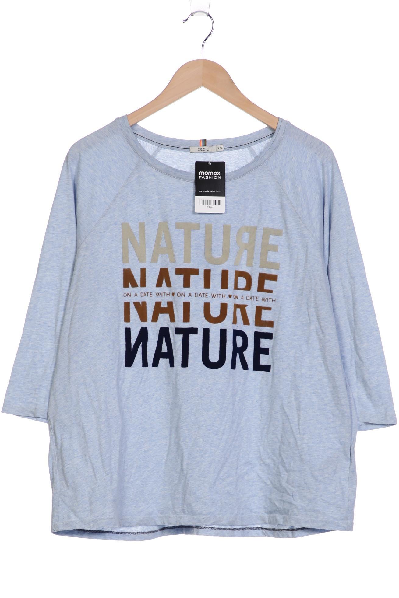 

Cecil Damen Langarmshirt, hellblau, Gr. 46