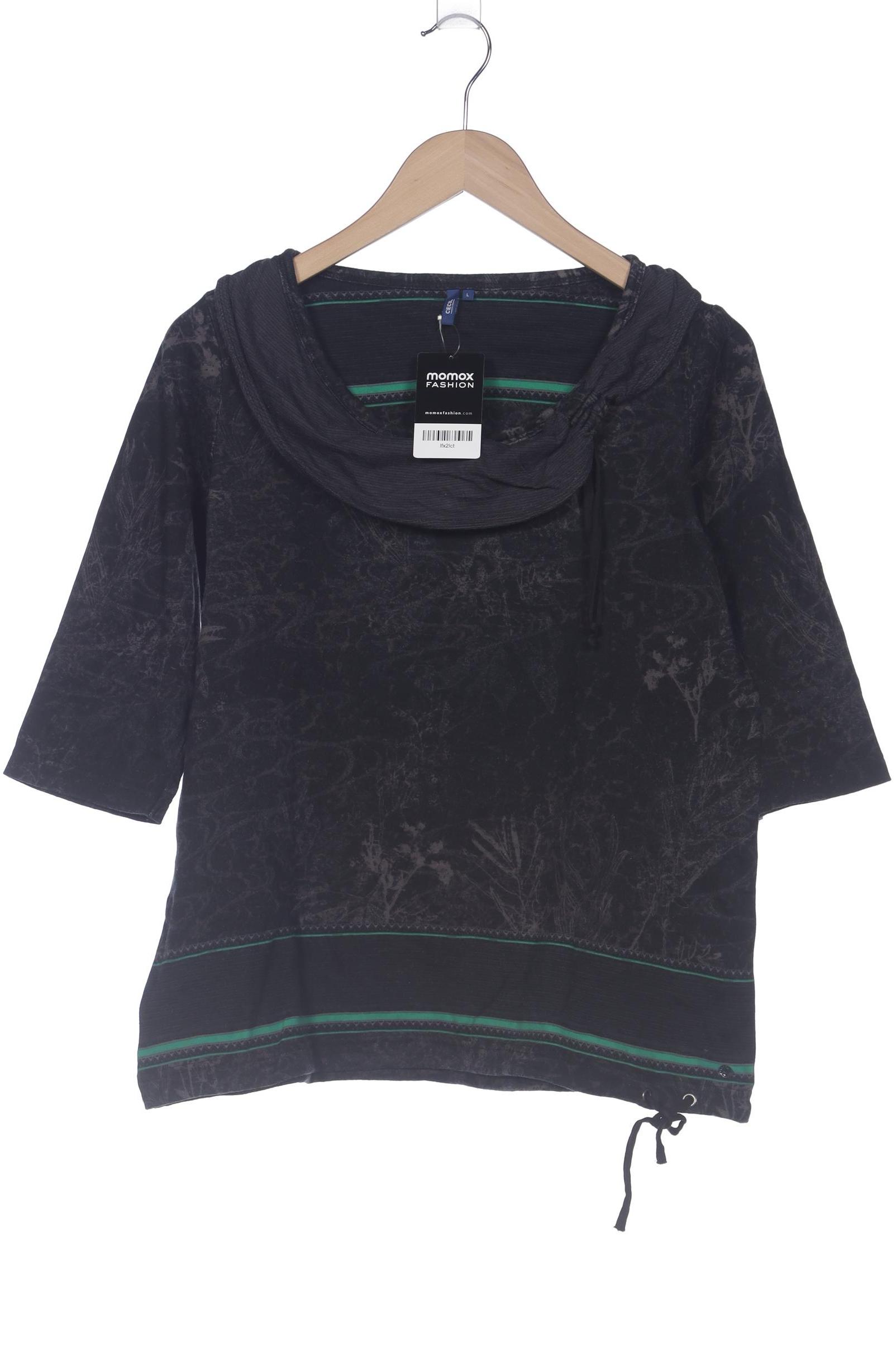 

Cecil Damen Langarmshirt, schwarz, Gr. 42