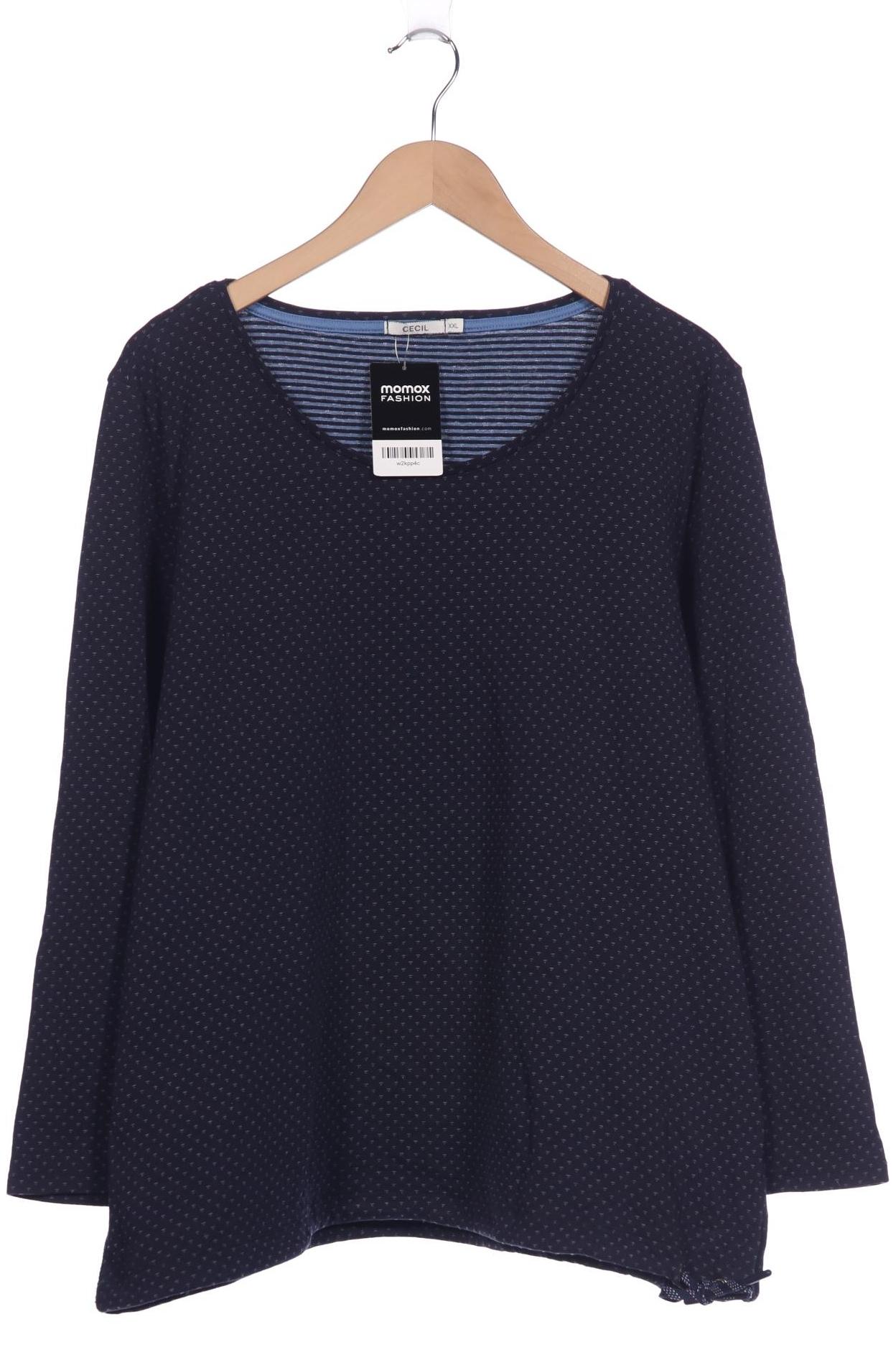 

Cecil Damen Langarmshirt, marineblau, Gr. 46