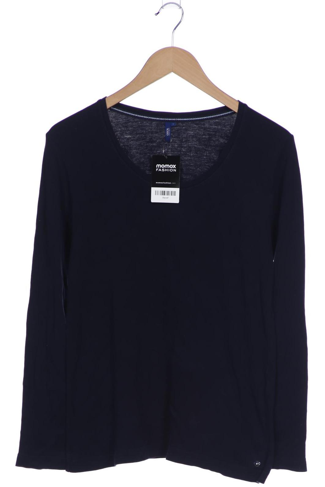 

Cecil Damen Langarmshirt, marineblau, Gr. 42