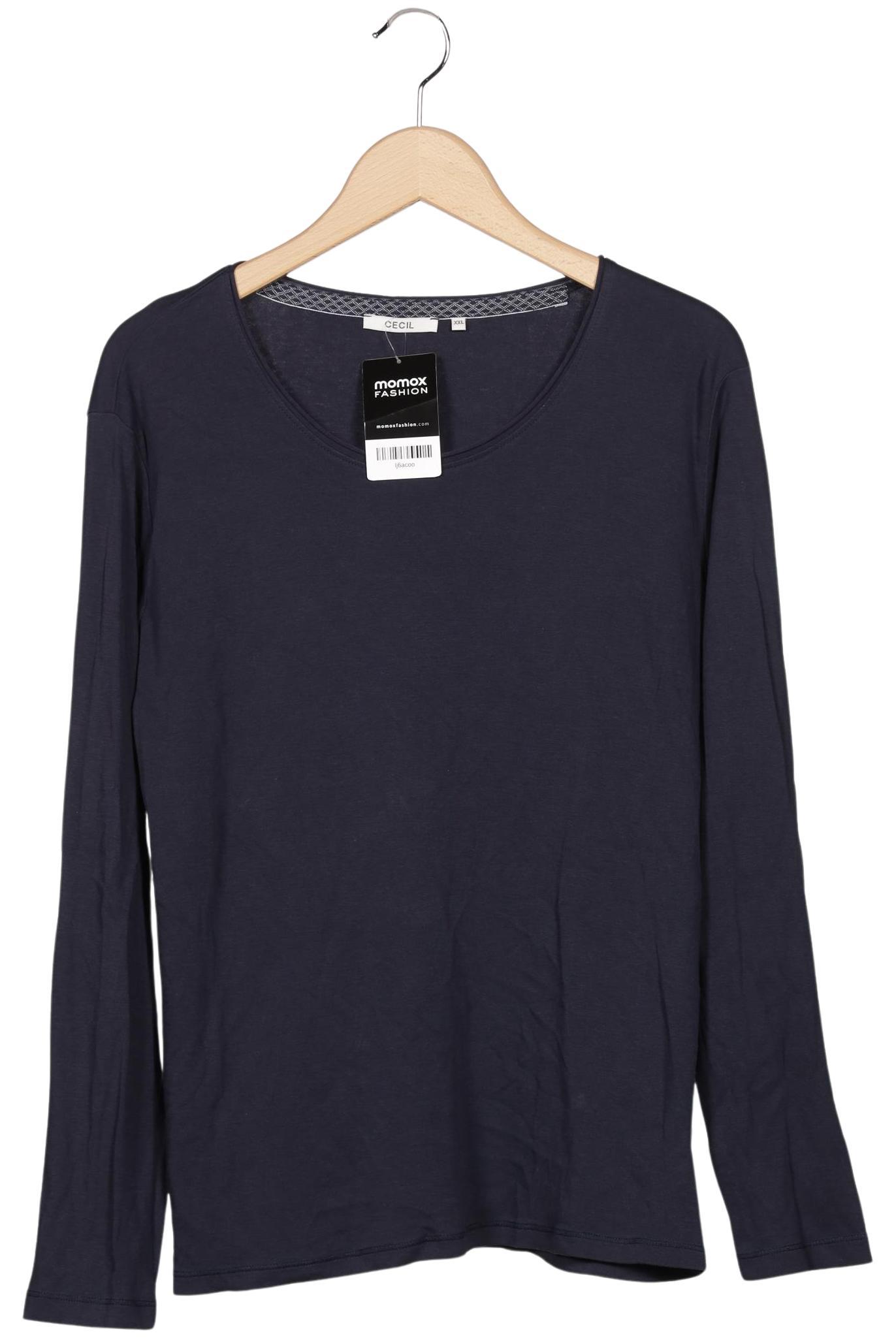 

Cecil Damen Langarmshirt, marineblau, Gr. 46
