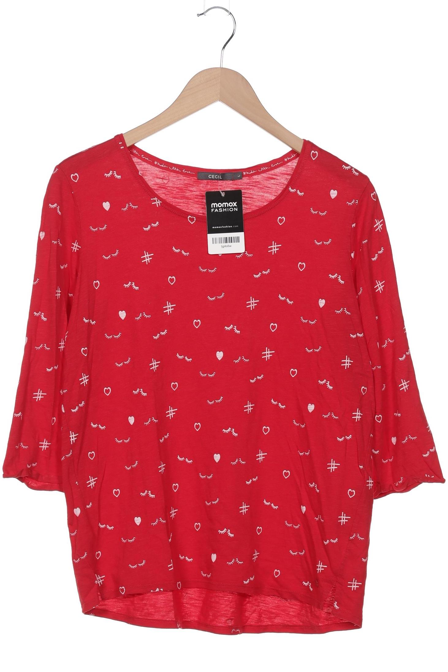 

Cecil Damen Langarmshirt, rot, Gr. 42
