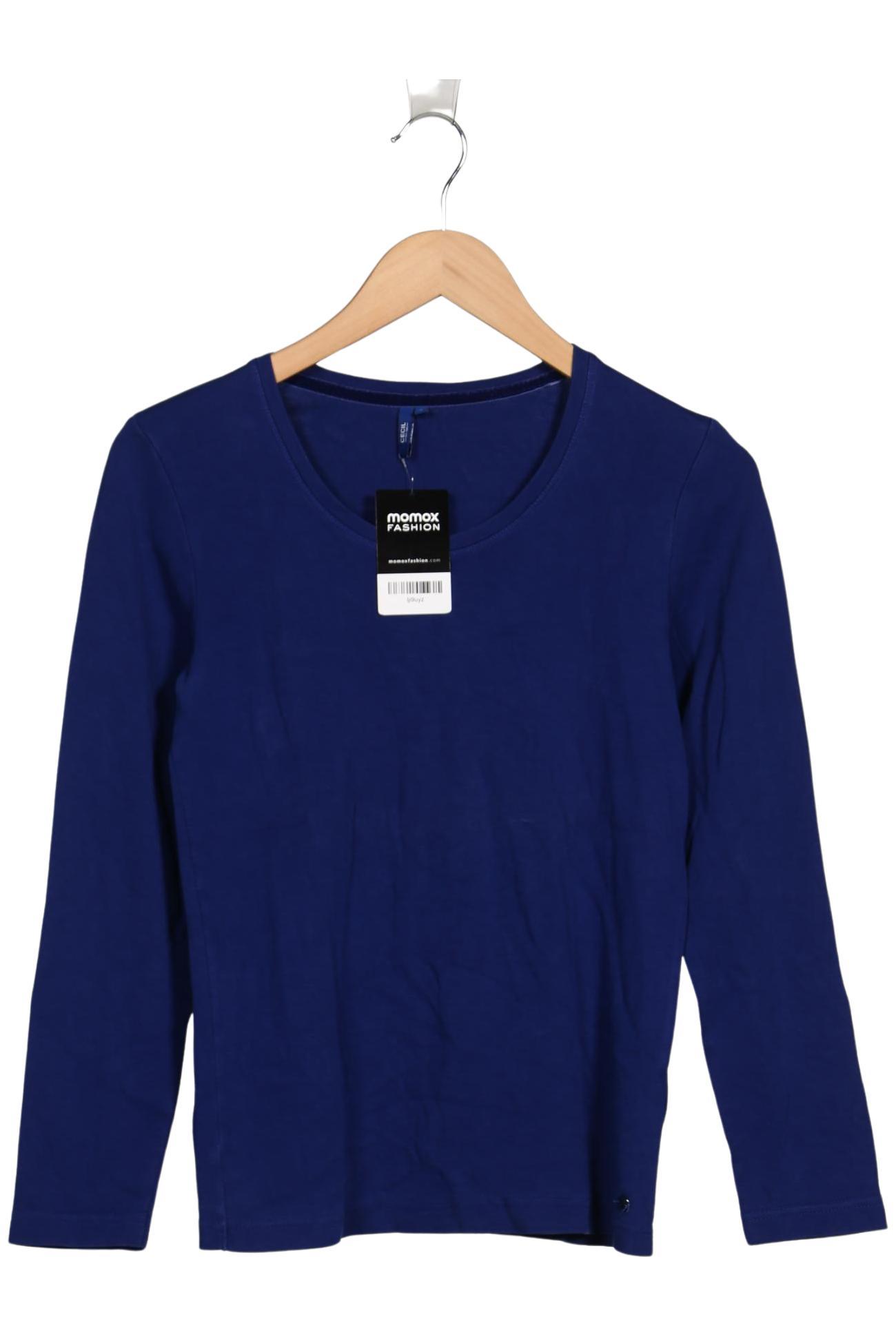 

Cecil Damen Langarmshirt, blau, Gr. 36