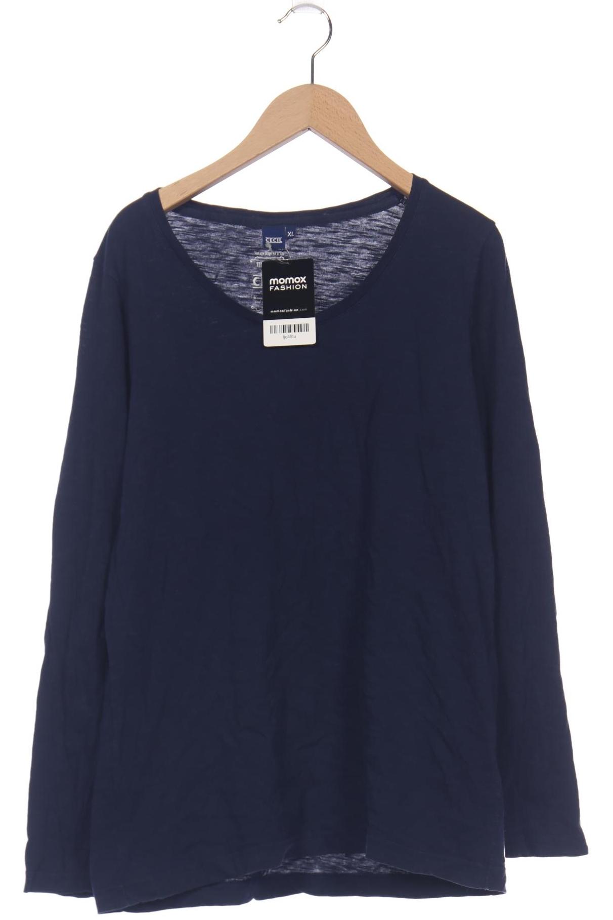 

Cecil Damen Langarmshirt, marineblau, Gr. 44