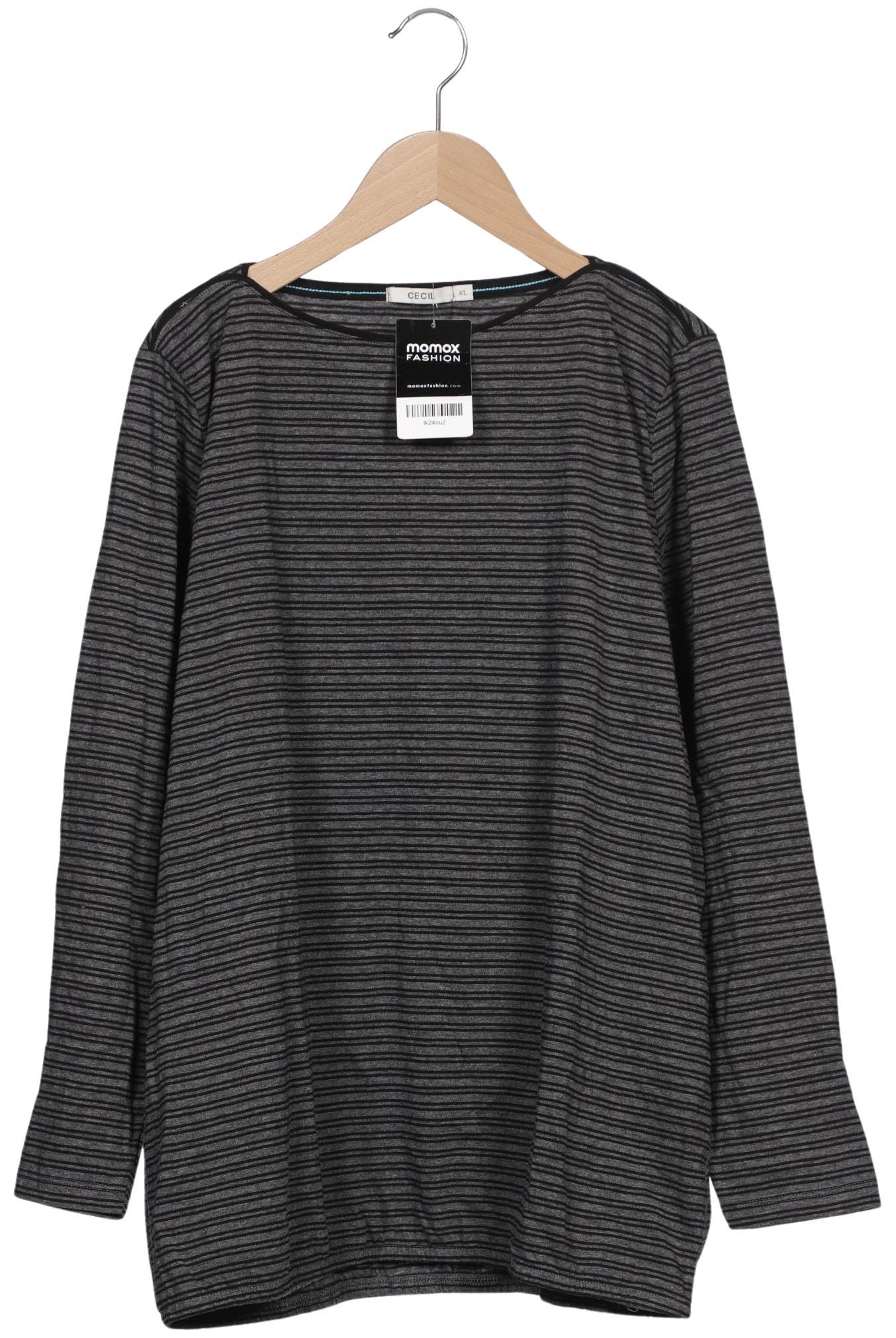 

Cecil Damen Langarmshirt, grau, Gr. 44