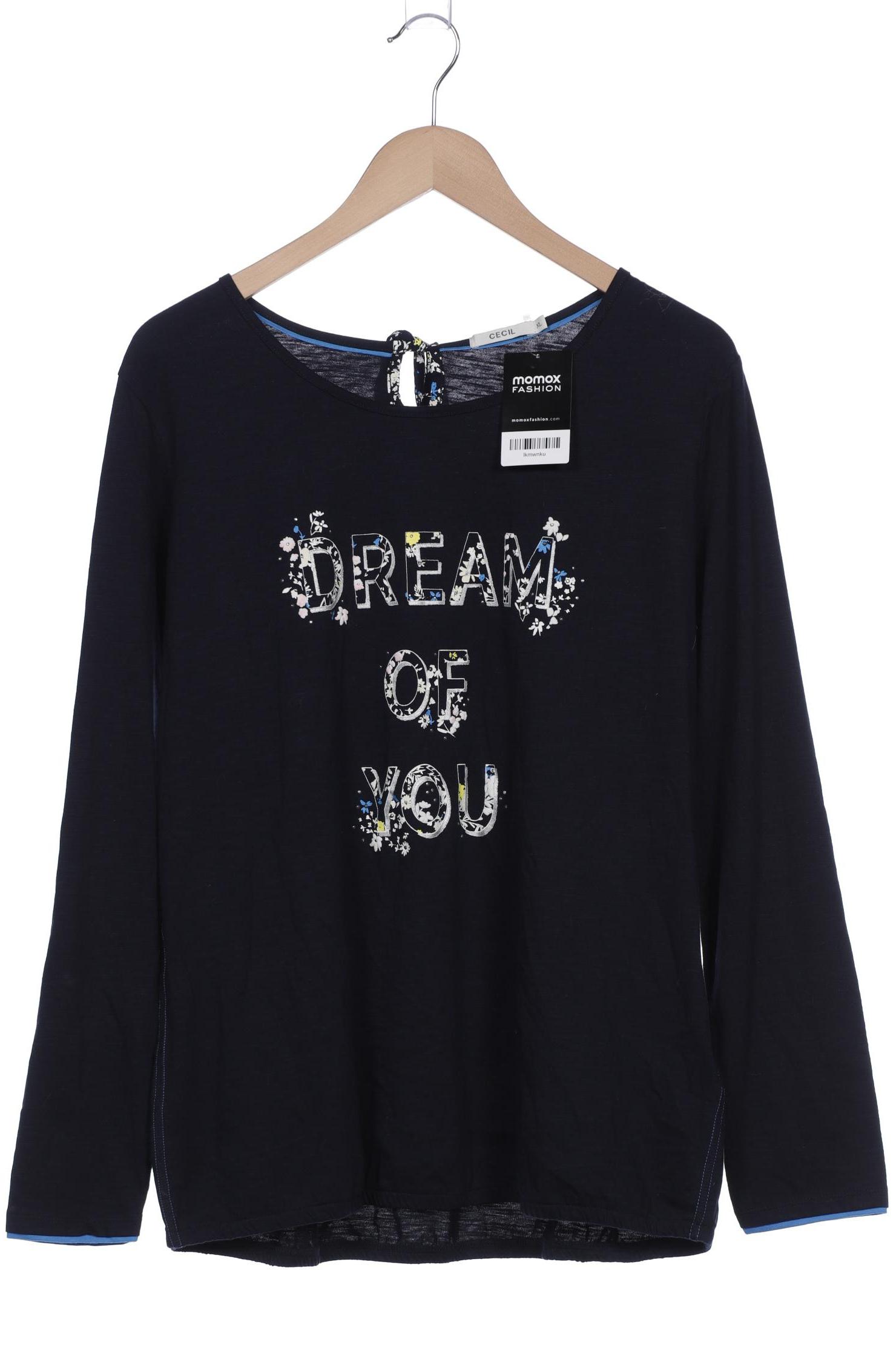 

Cecil Damen Langarmshirt, marineblau, Gr. 44