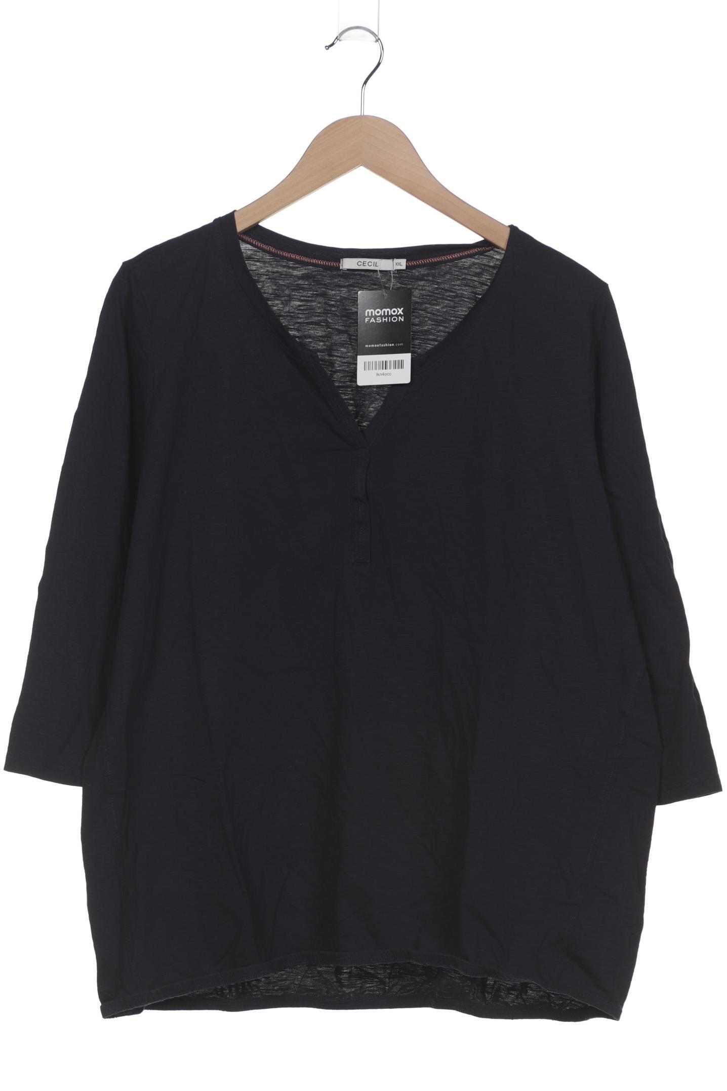 

Cecil Damen Langarmshirt, marineblau, Gr. 46