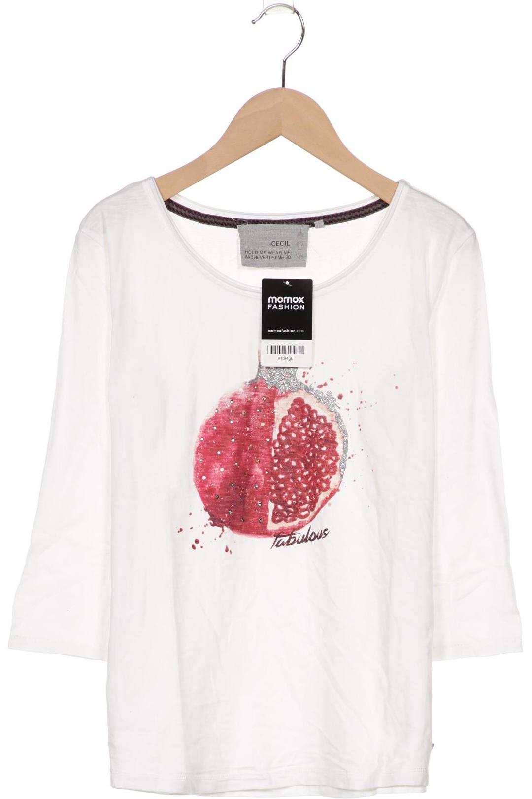 

Cecil Damen Langarmshirt, weiß, Gr. 42