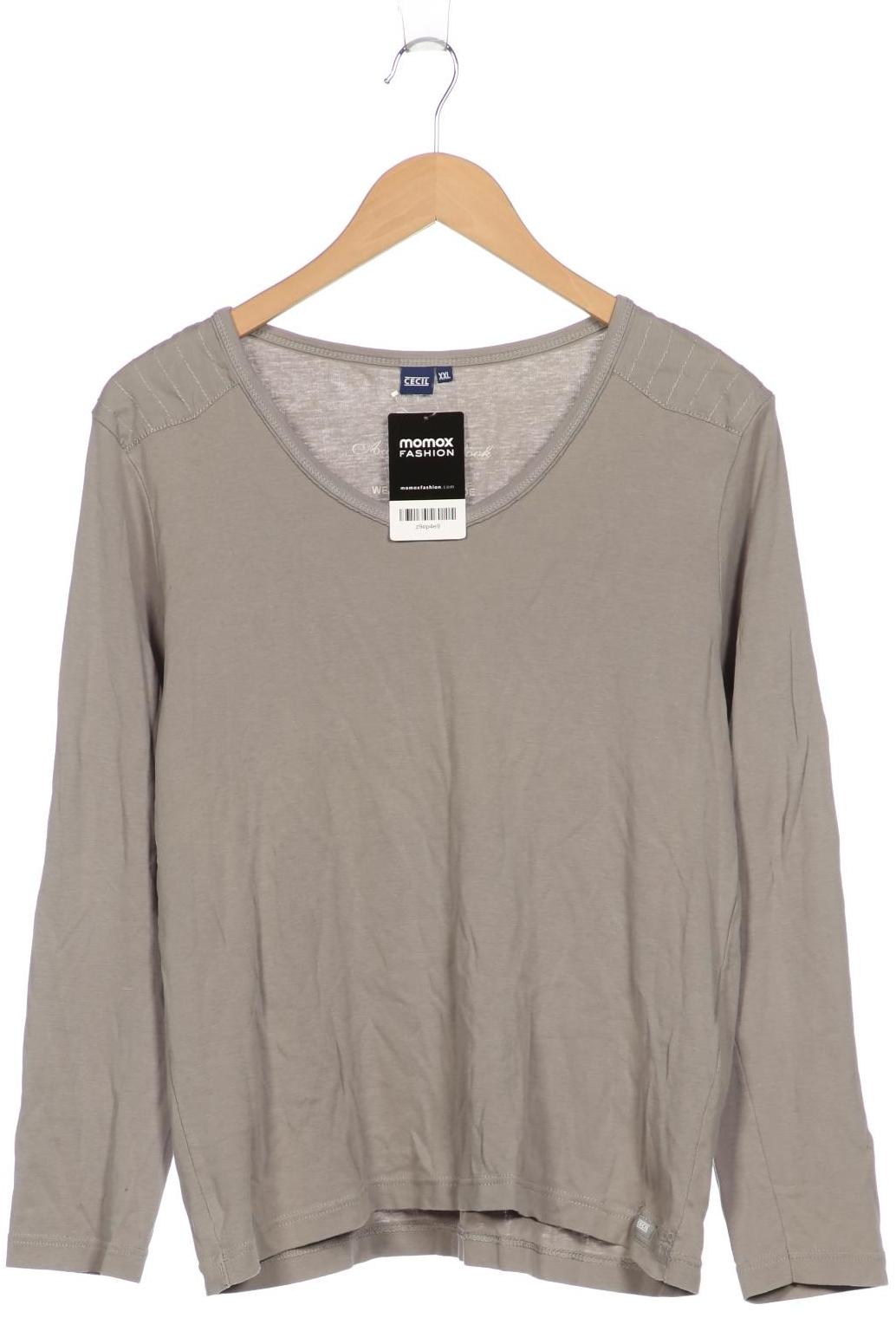 

Cecil Damen Langarmshirt, grau, Gr. 46