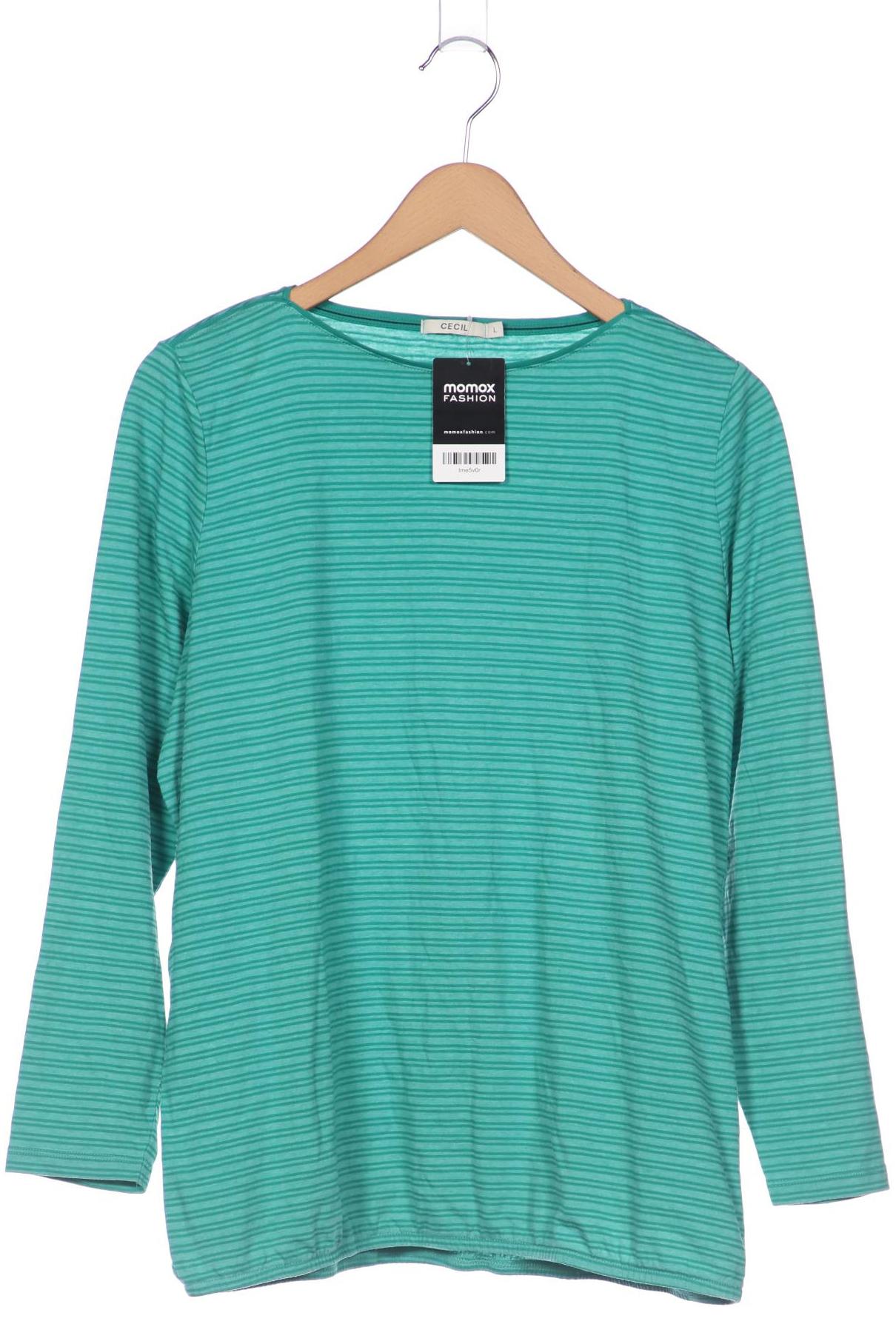 

Cecil Damen Langarmshirt, grün, Gr. 42