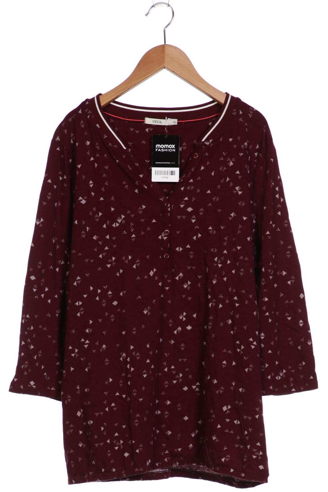 

Cecil Damen Langarmshirt, bordeaux, Gr. 44