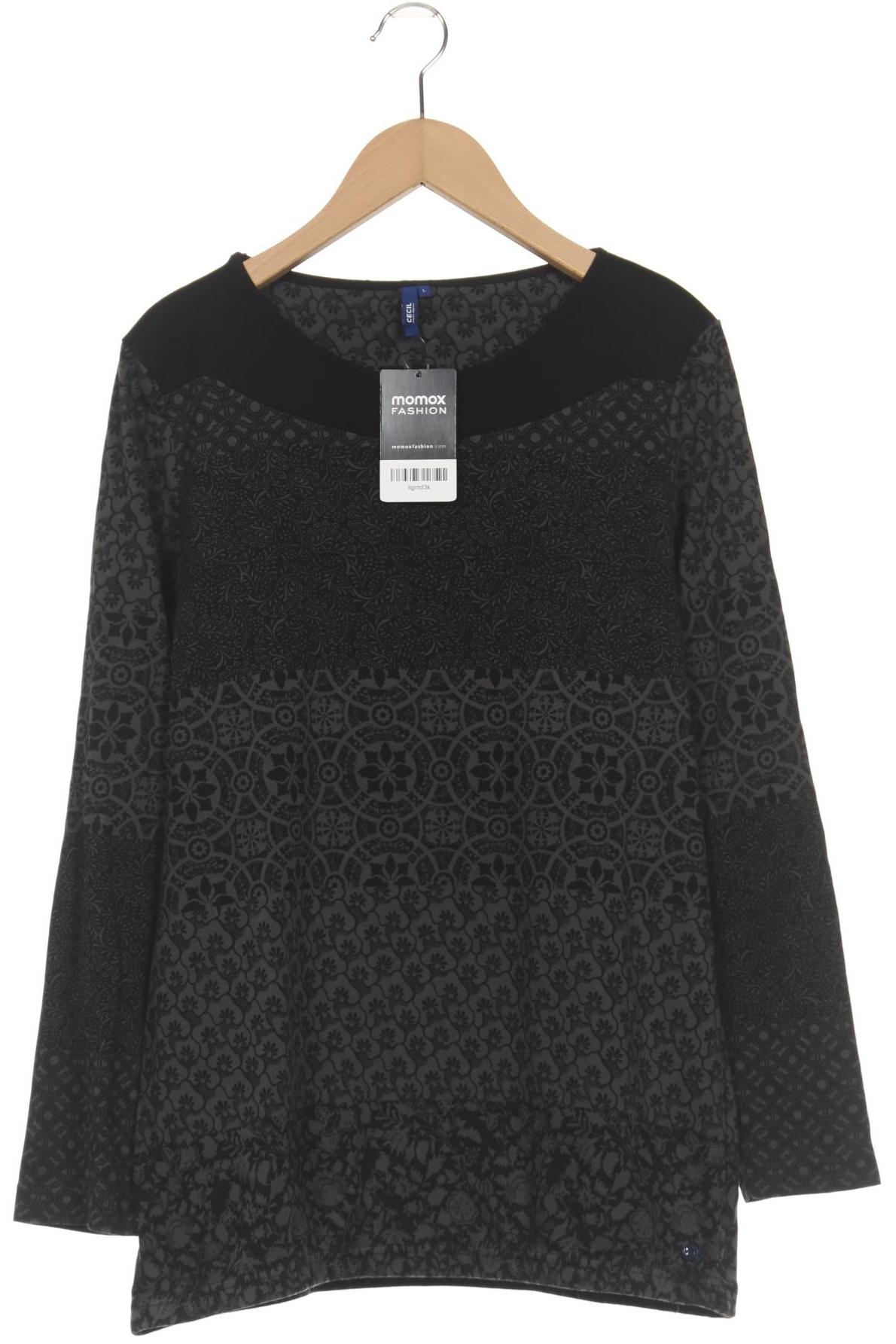 

Cecil Damen Langarmshirt, schwarz, Gr. 42