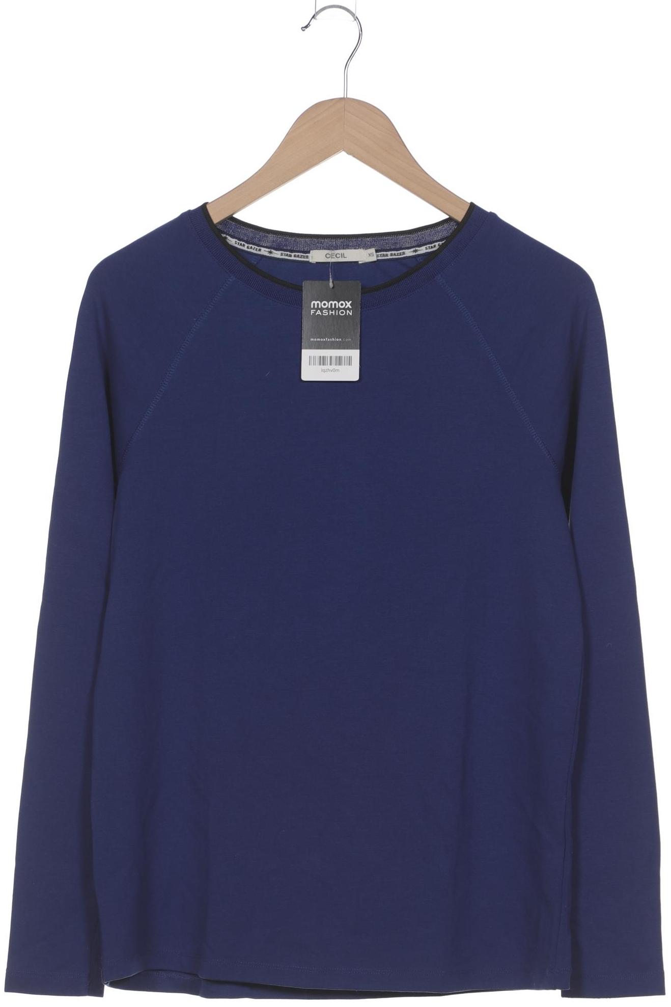 

Cecil Damen Langarmshirt, marineblau, Gr. 34