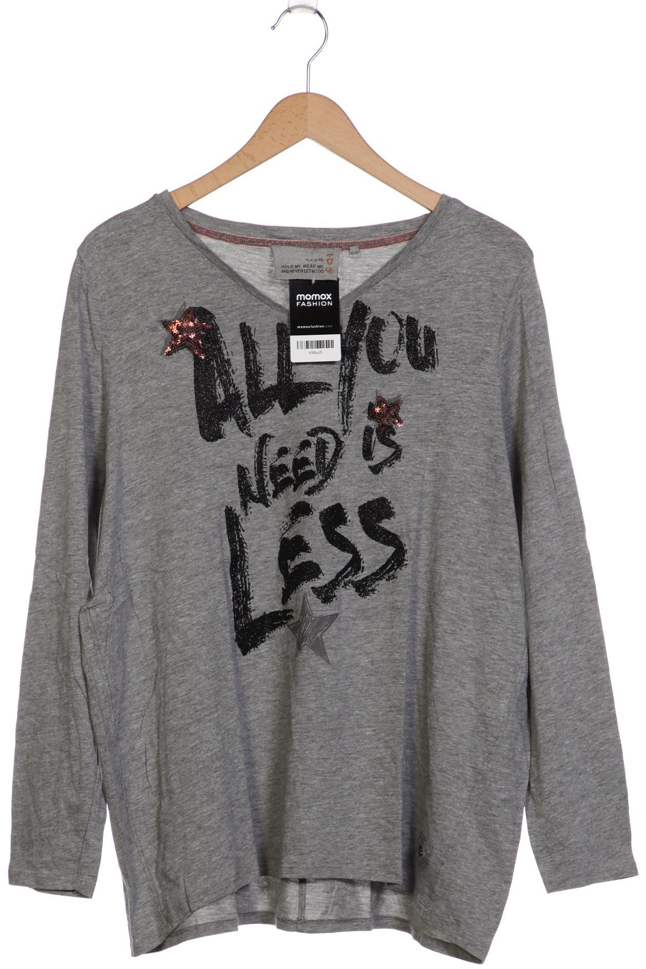 

Cecil Damen Langarmshirt, grau, Gr. 46