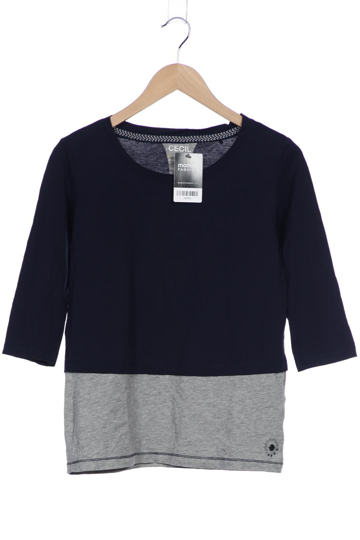 

Cecil Damen Langarmshirt, marineblau, Gr. 36