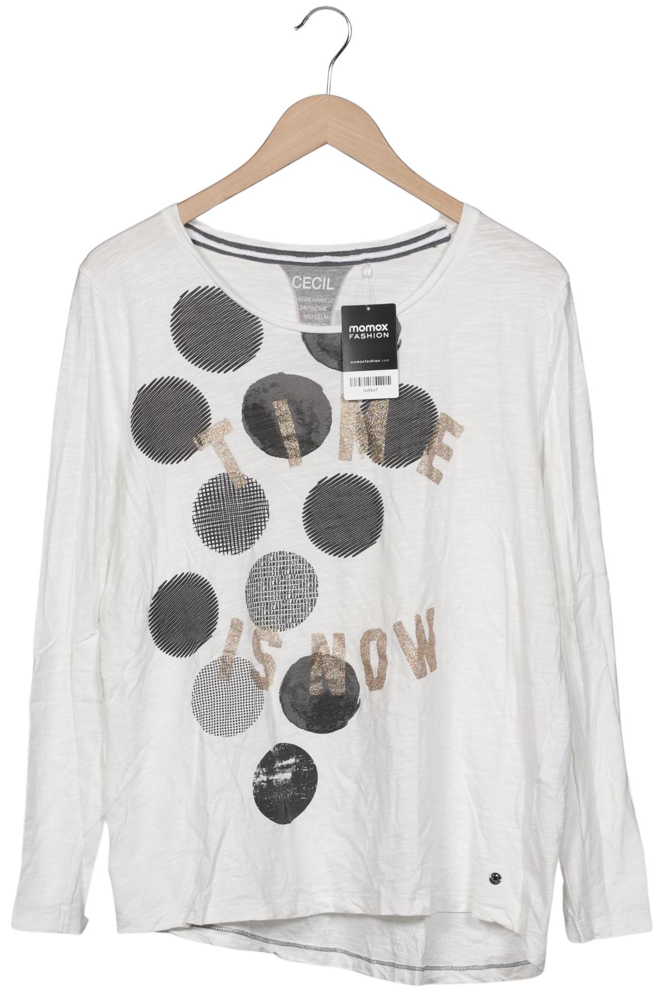 

Cecil Damen Langarmshirt, weiß, Gr. 44