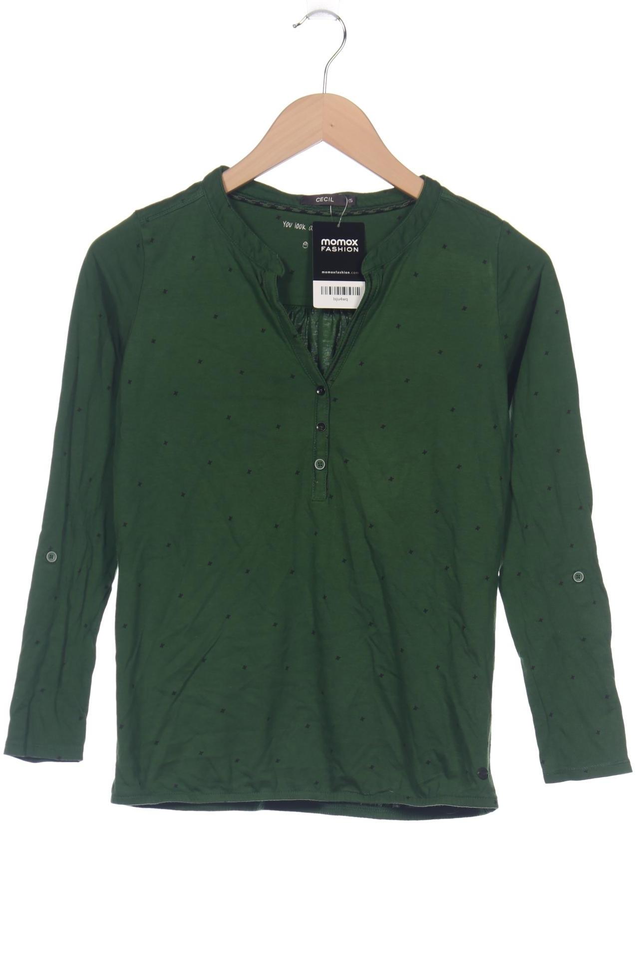 

Cecil Damen Langarmshirt, grün, Gr. 34
