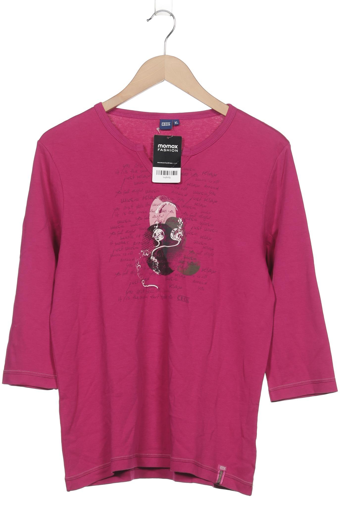 

Cecil Damen Langarmshirt, pink, Gr. 44