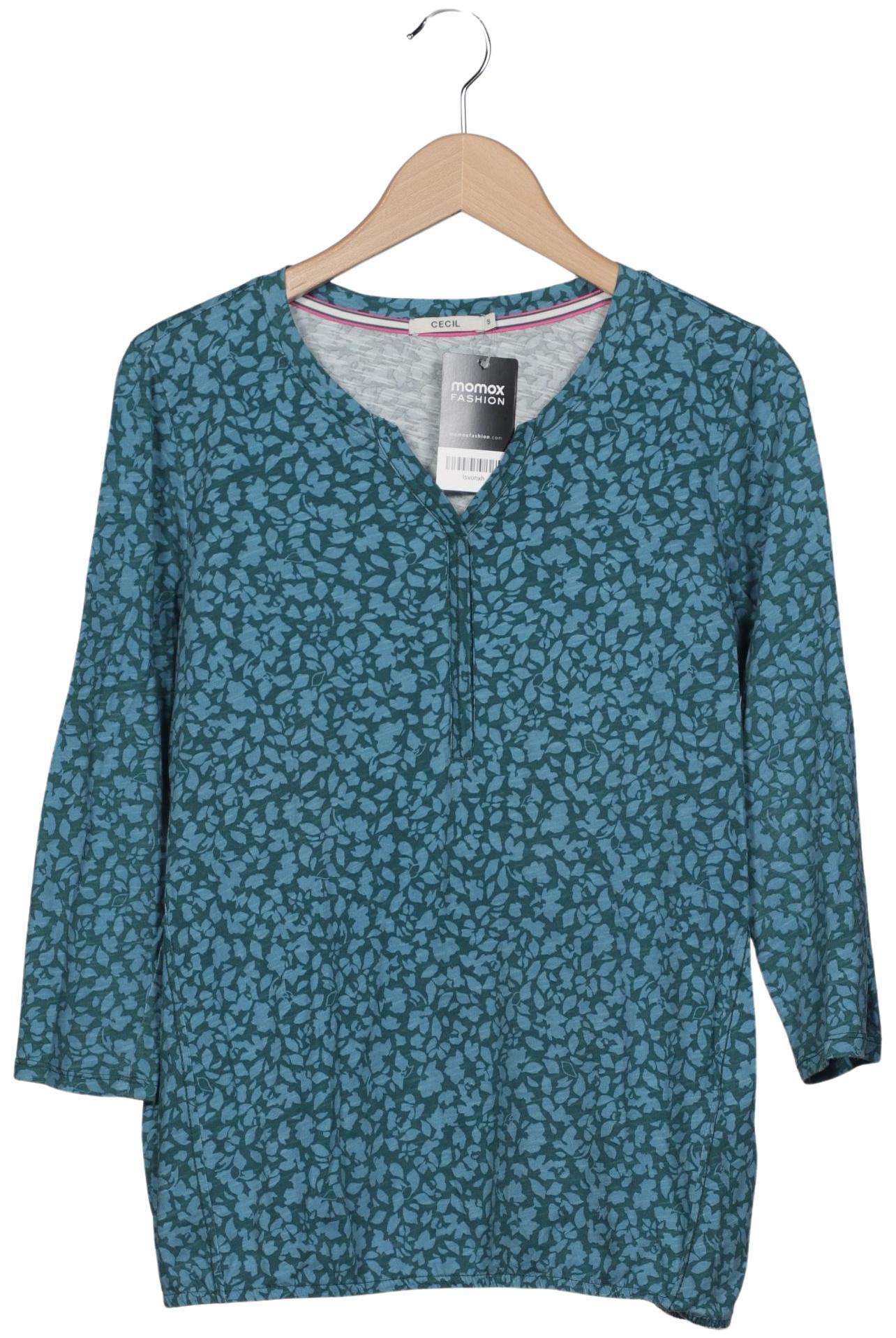 

Cecil Damen Langarmshirt, türkis, Gr. 36