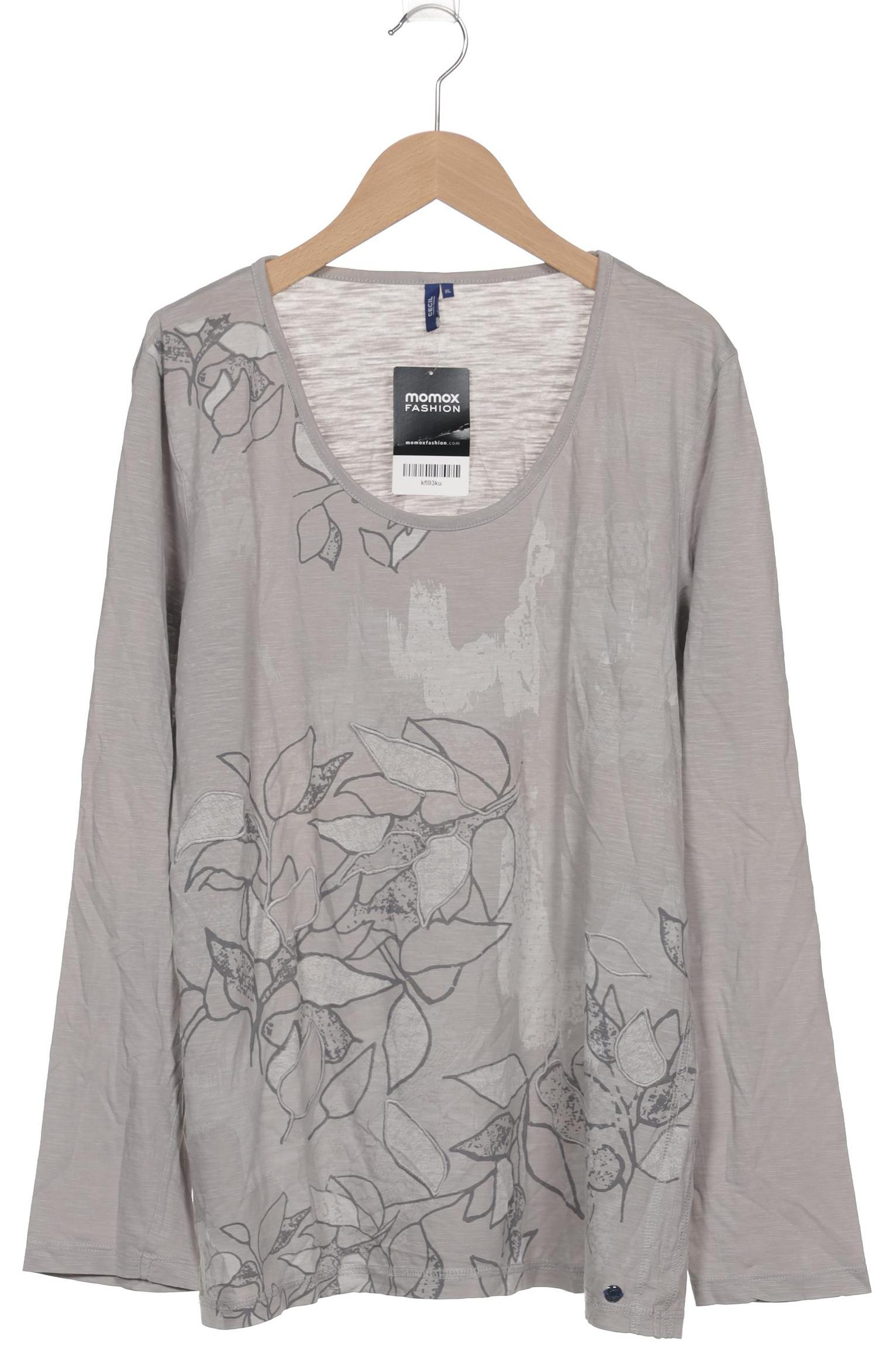 

Cecil Damen Langarmshirt, grau, Gr. 44