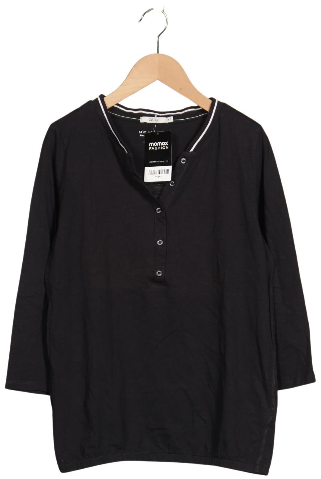 

Cecil Damen Langarmshirt, schwarz, Gr. 34