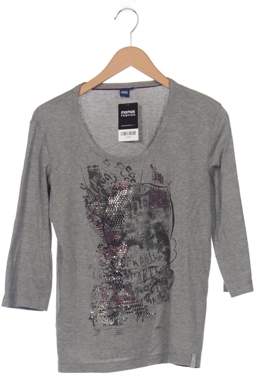 

Cecil Damen Langarmshirt, grau, Gr. 42