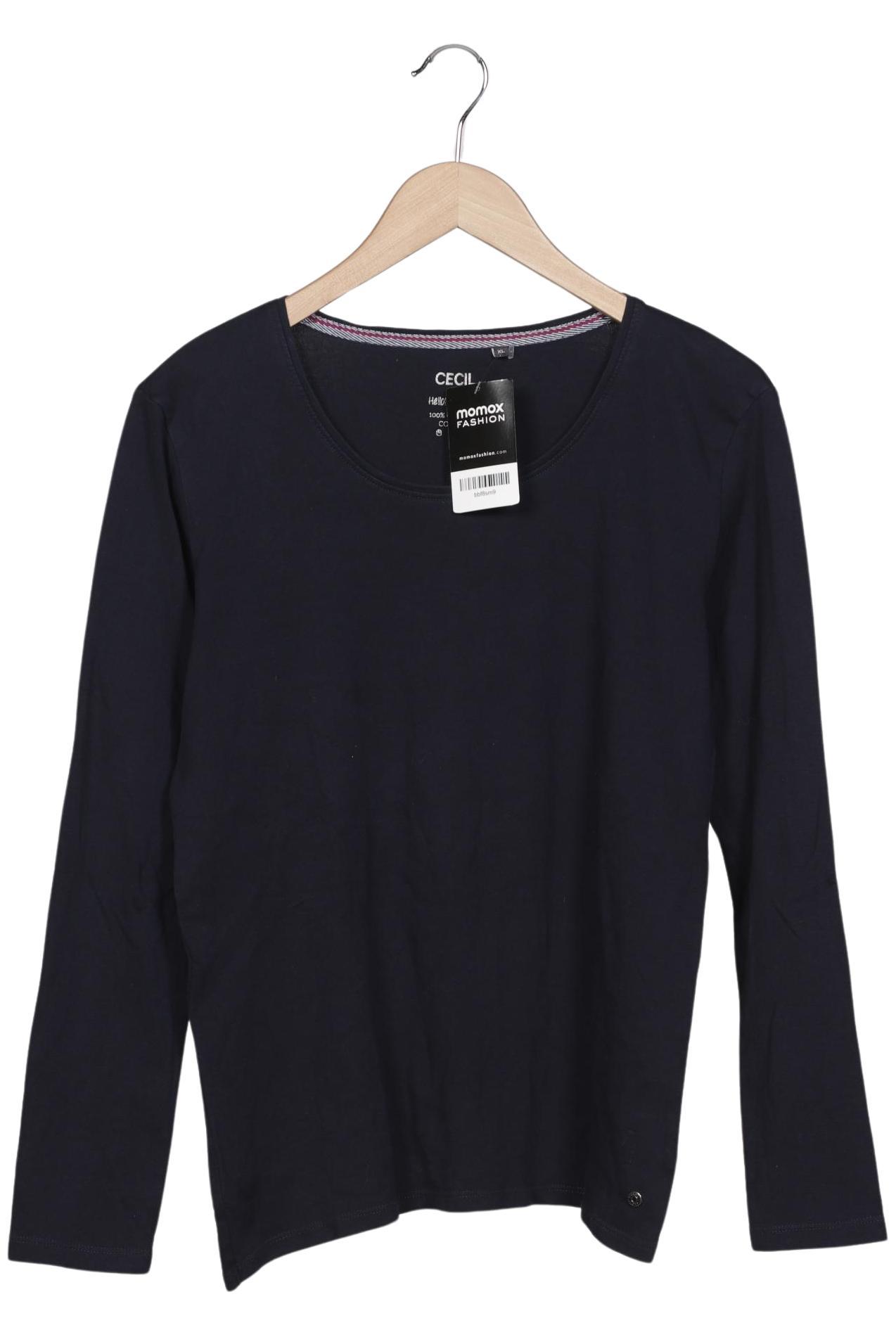 

Cecil Damen Langarmshirt, marineblau, Gr. 44