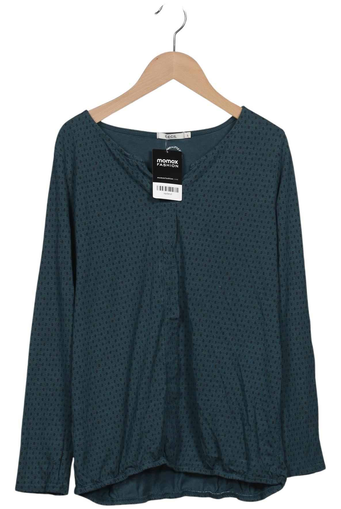 

Cecil Damen Langarmshirt, türkis, Gr. 42