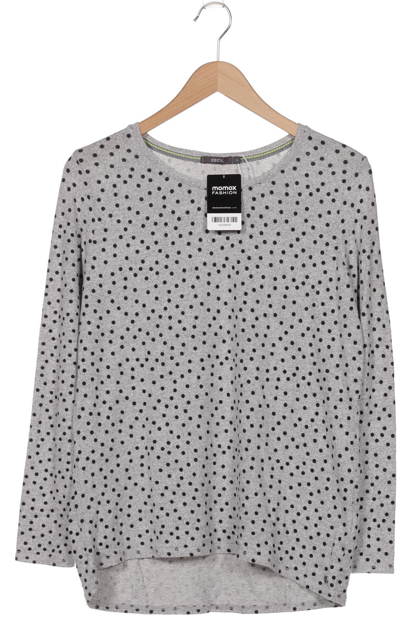 

Cecil Damen Langarmshirt, grau, Gr. 42