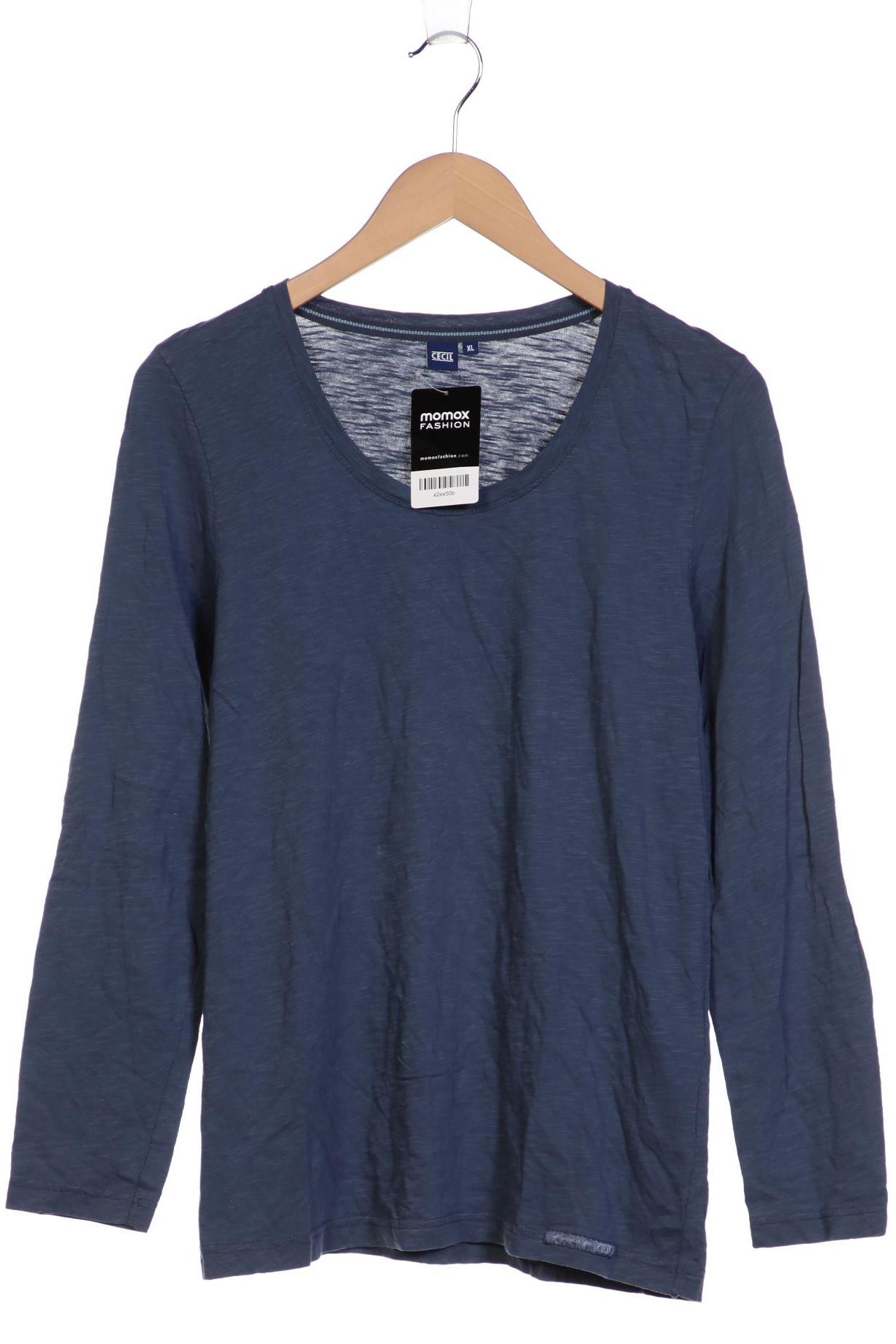 

Cecil Damen Langarmshirt, blau, Gr. 44