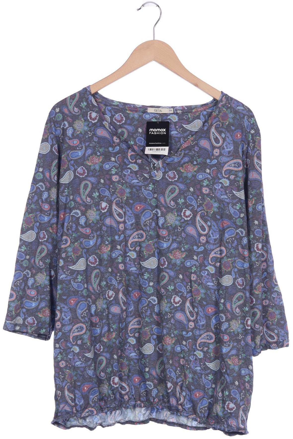 

Cecil Damen Langarmshirt, marineblau, Gr. 46