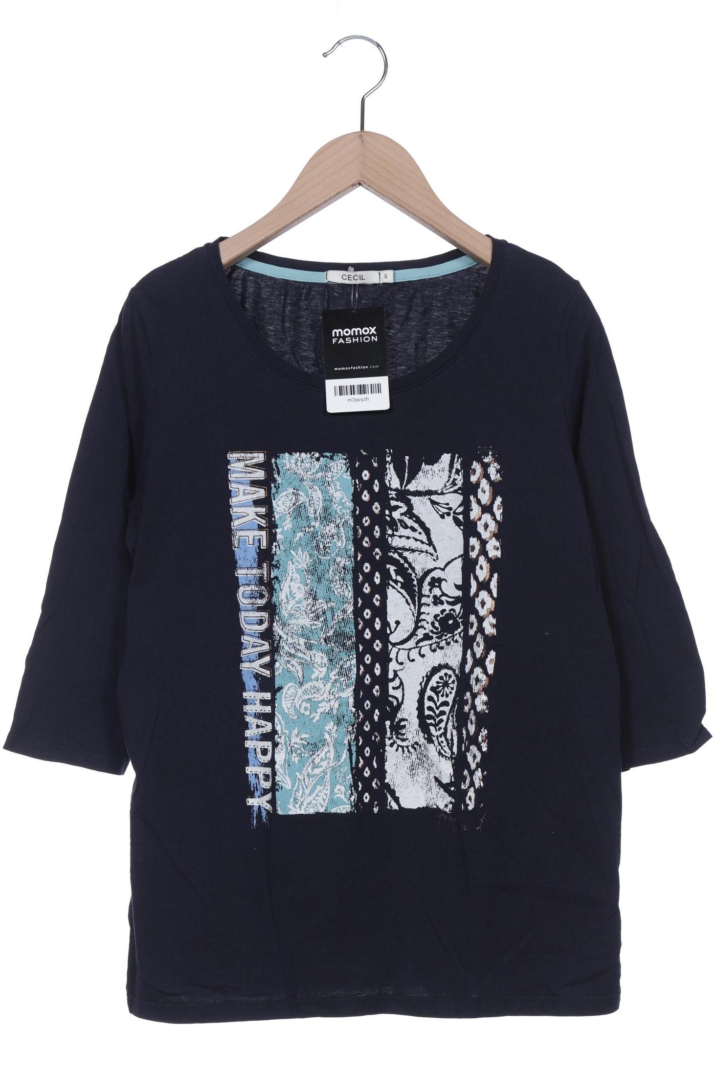 

Cecil Damen Langarmshirt, marineblau, Gr. 36