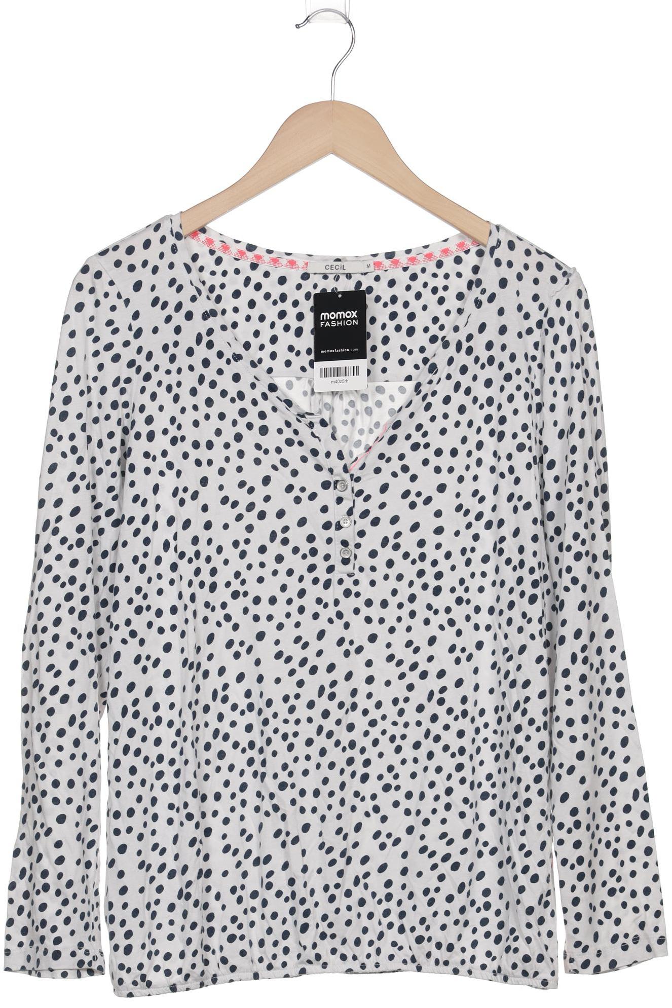 

Cecil Damen Langarmshirt, weiß, Gr. 38
