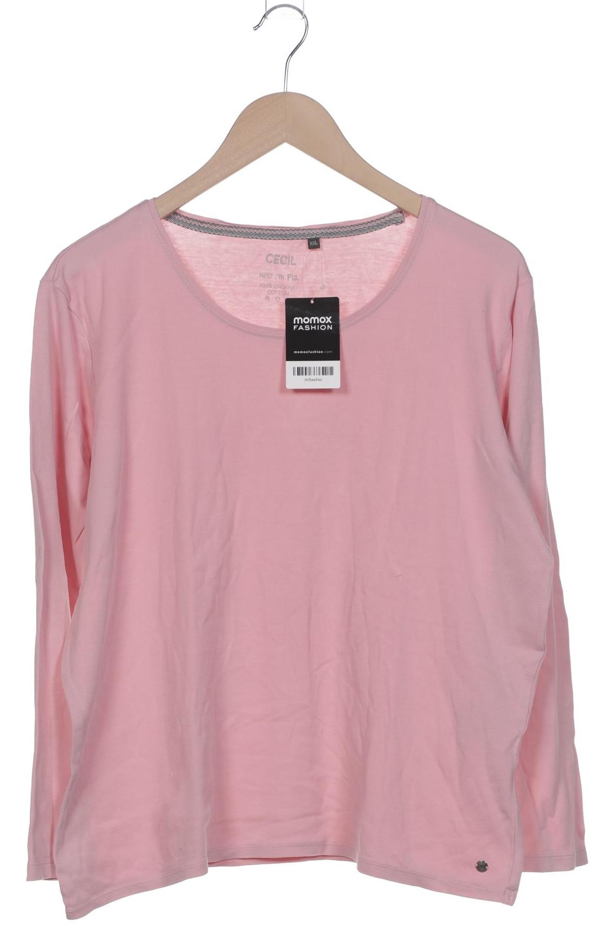 

Cecil Damen Langarmshirt, pink, Gr. 46