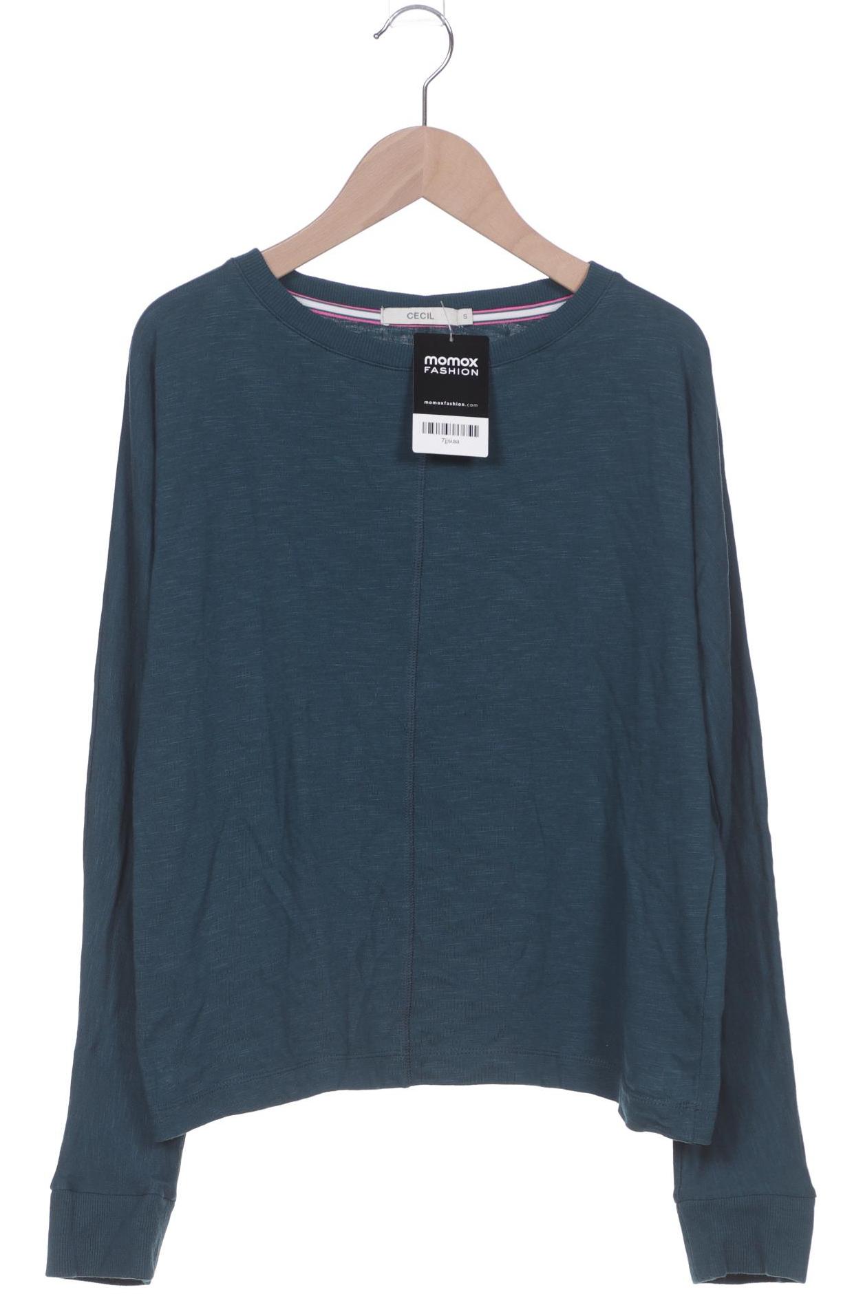 

Cecil Damen Langarmshirt, türkis, Gr. 36