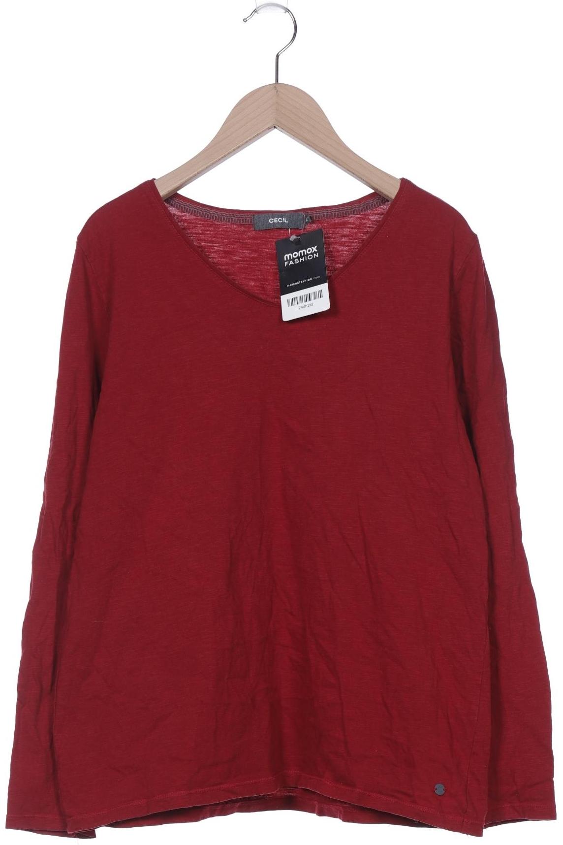 

Cecil Damen Langarmshirt, rot, Gr. 42
