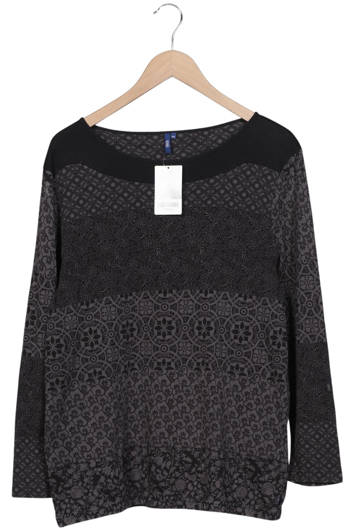 

Cecil Damen Langarmshirt, schwarz, Gr. 46