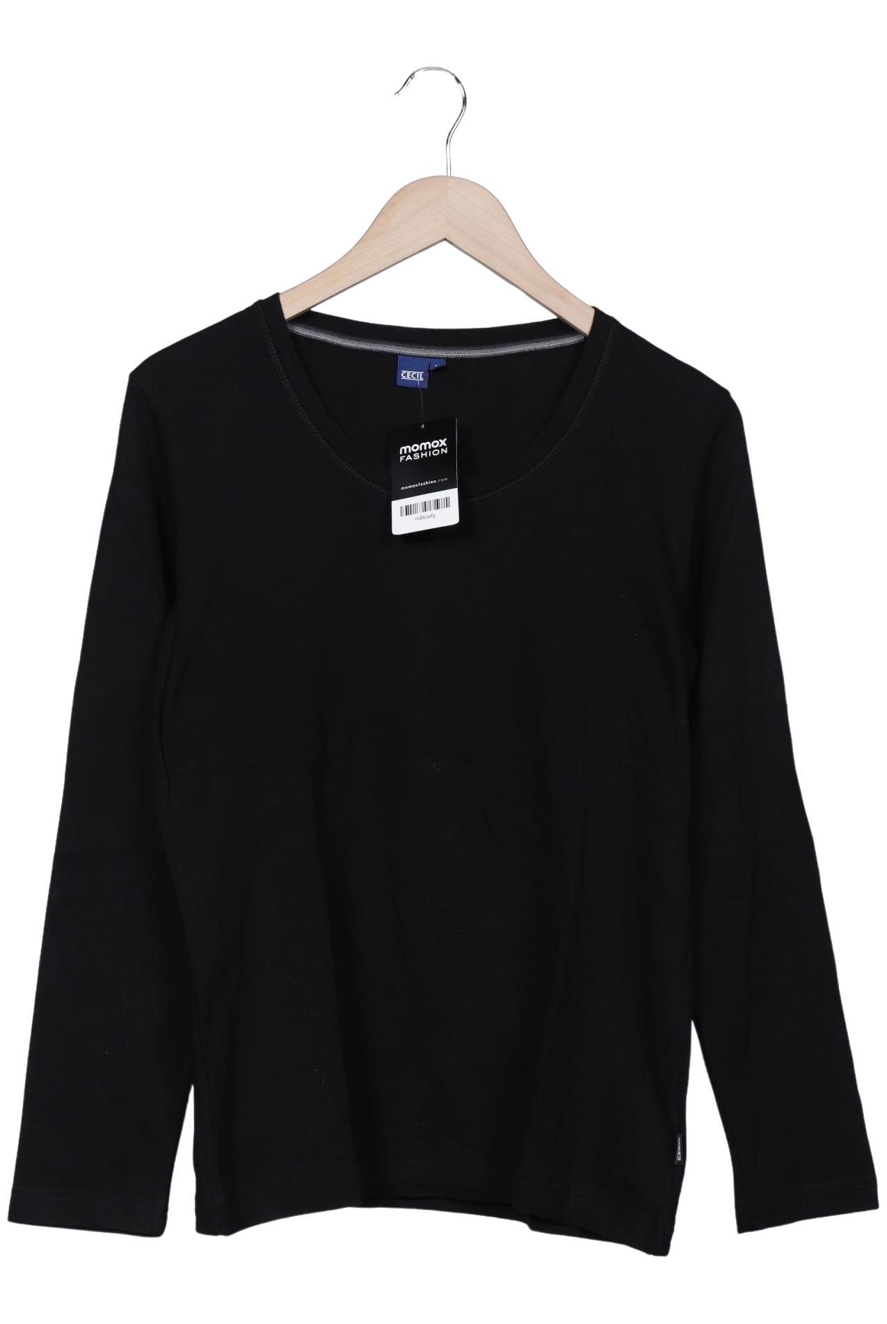 

Cecil Damen Langarmshirt, schwarz, Gr. 42